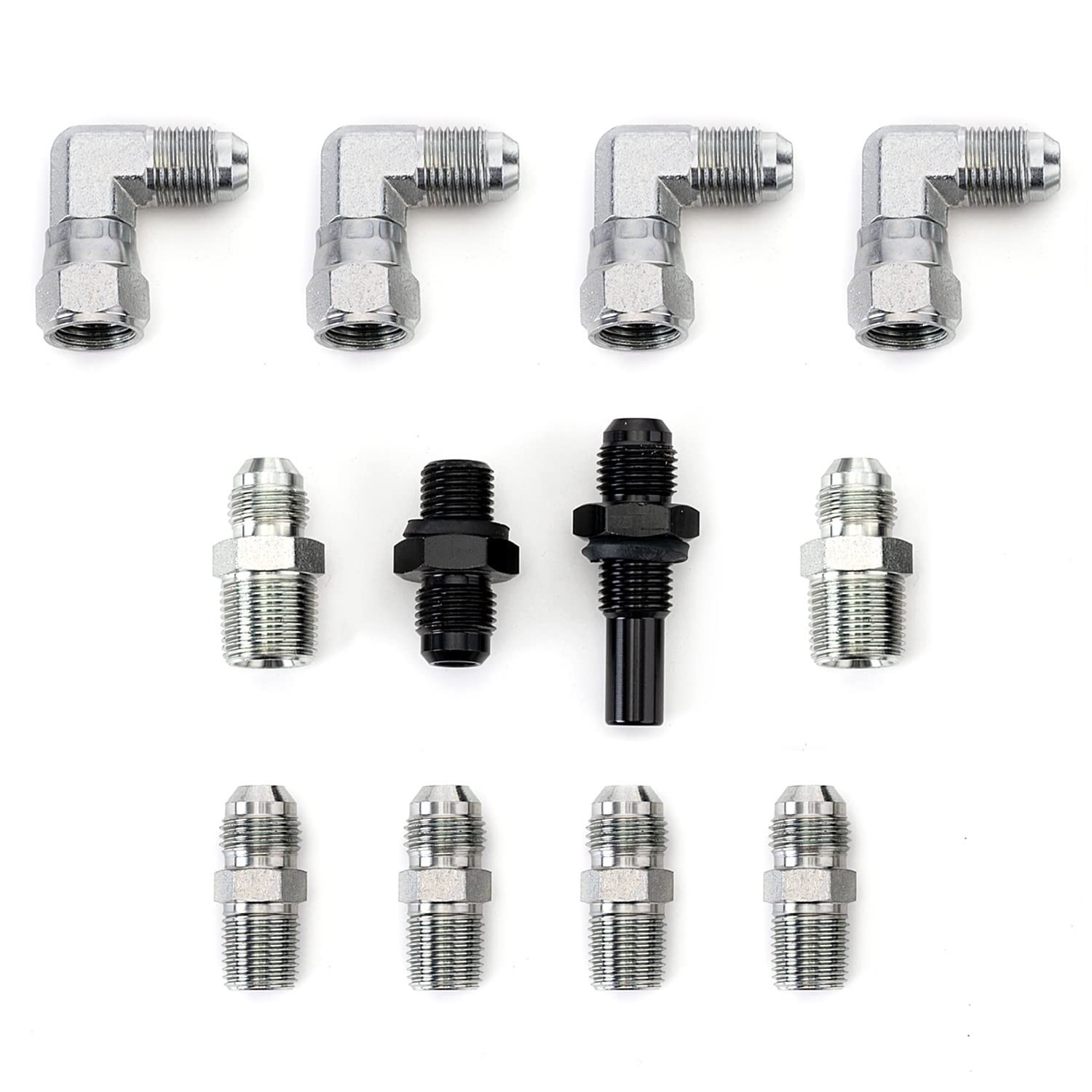 6AN 70″ Transmission Cooler Hose Kit Lines Fitting for 70 inches, Style 2