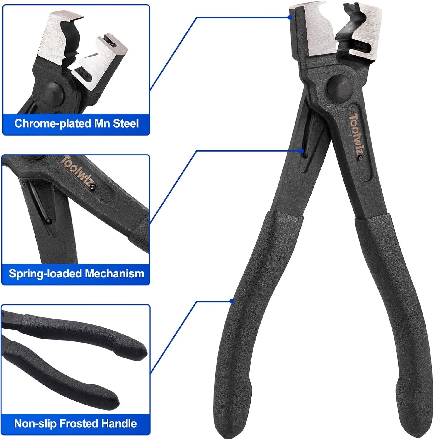 7.1″ Clic & Clic-R Hose Clamp Pliers with Heat-Treated Steel Construction