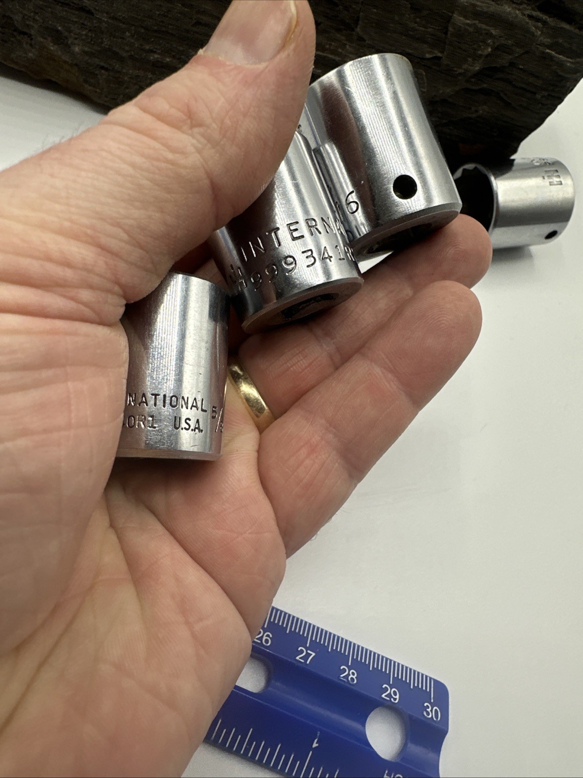 IH International Harvester 4 Piece 12 Point SAE Socket Set – 3/8″ Driv3