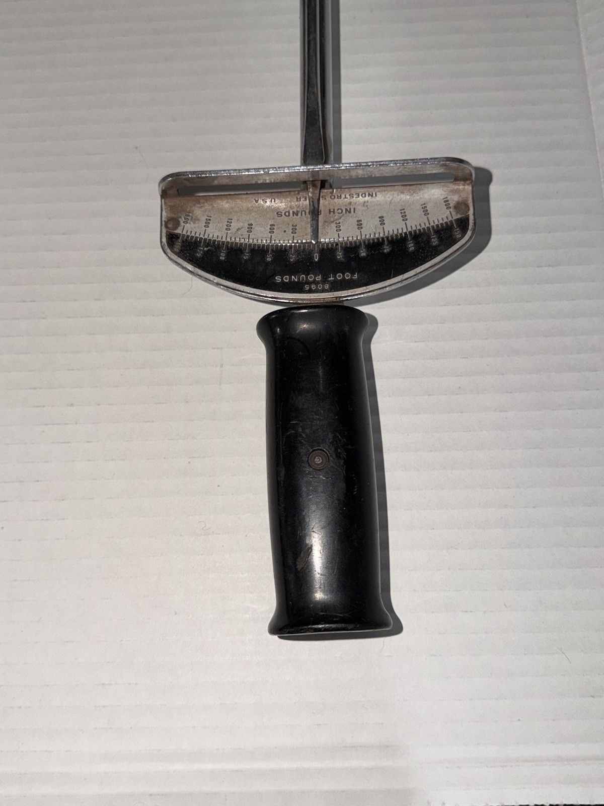 Vintage indestro 8095 Beam Torque Wrench Inch & Foot Pounds