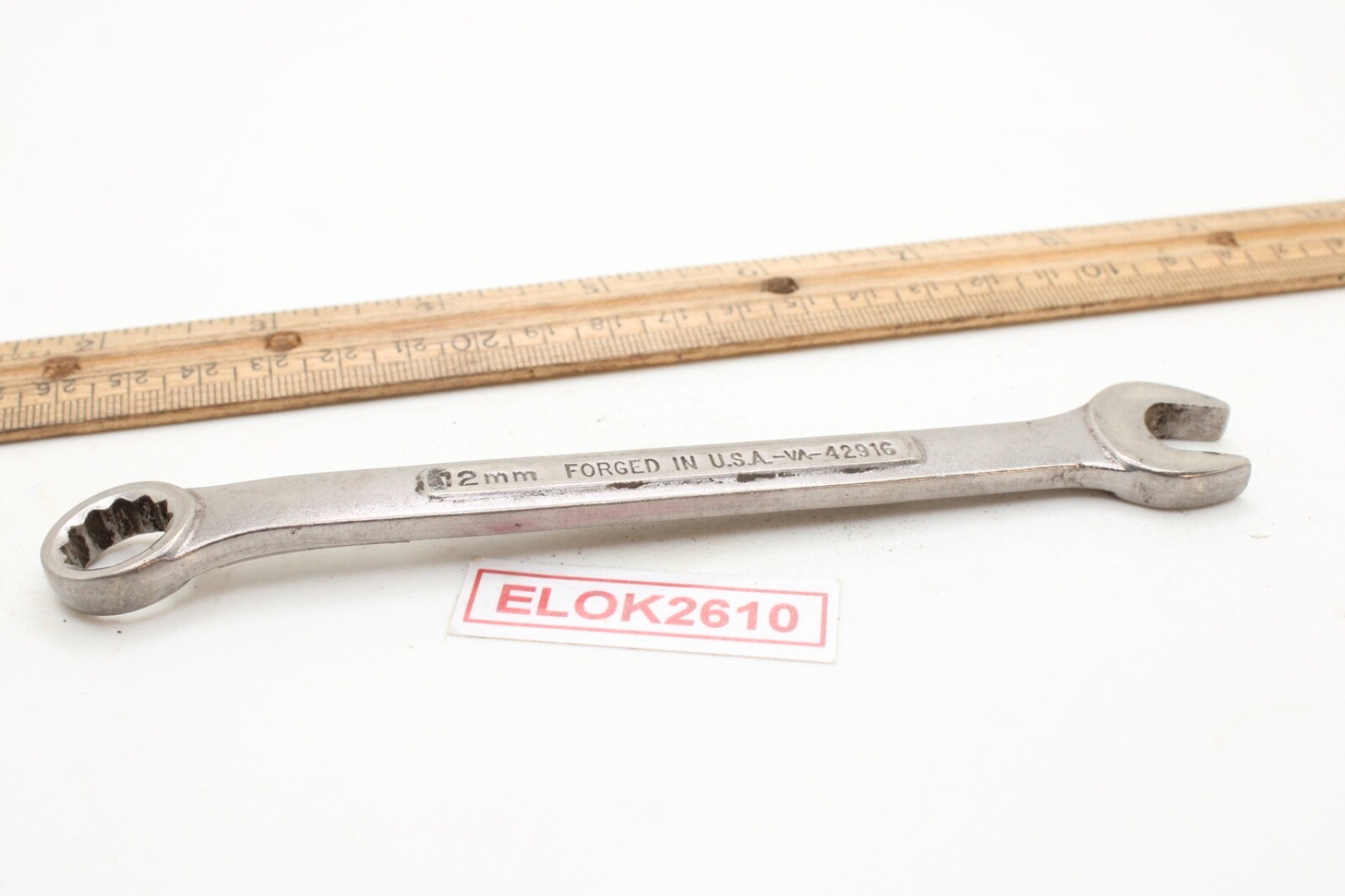 Craftsman -V^-42916 12mm 12 Point Metric Combination Wrench USA