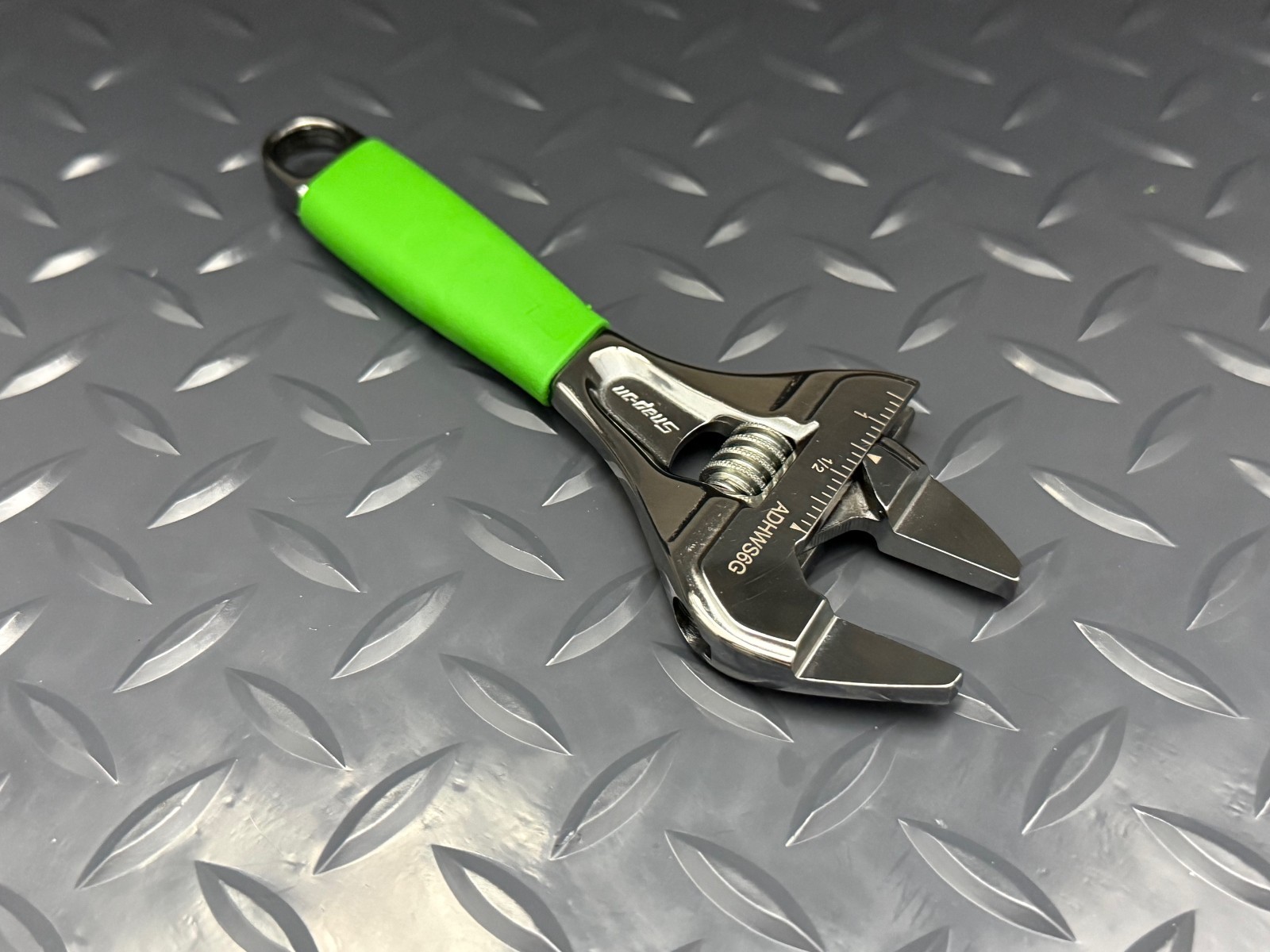NEW Snap-On Tools GREEN 6» SLIM ADJUSTABLE WRENCH Smooth Jaw ADHWS6G Free Ship