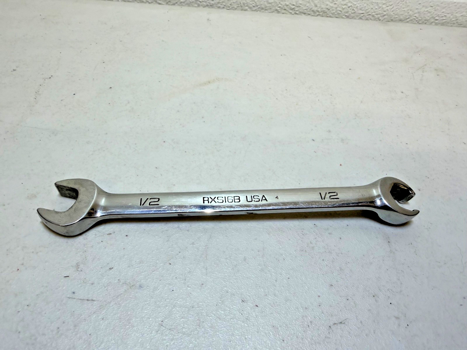 Snap On RXS16B SAE 1/2 Open End / Flare Nut Wrench Used Free Shipping