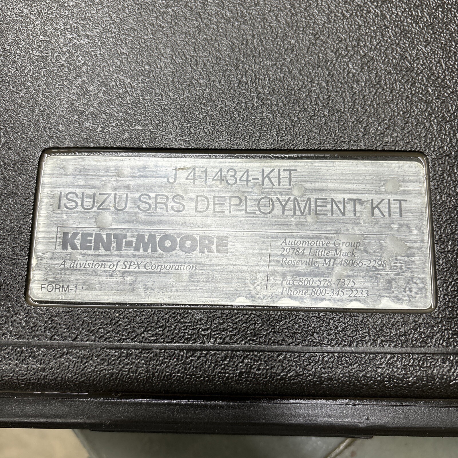 KENT MOORE, J-41434-KIT, ISUZU SRS DEPLOYMENT KIT