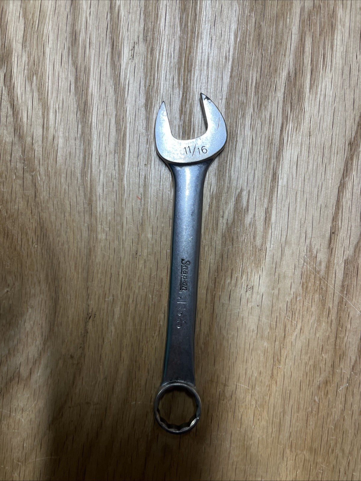 Snap-On Tool 11/16″ 12pt Short Stubby Combination Wrench OEX220 USA See Photos