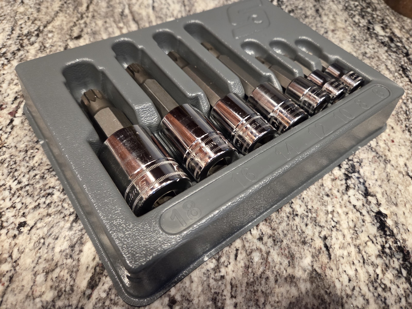 Snapon Tools 7 pc Metric Standard Triple Square Socket Driver Set (6-18mm)