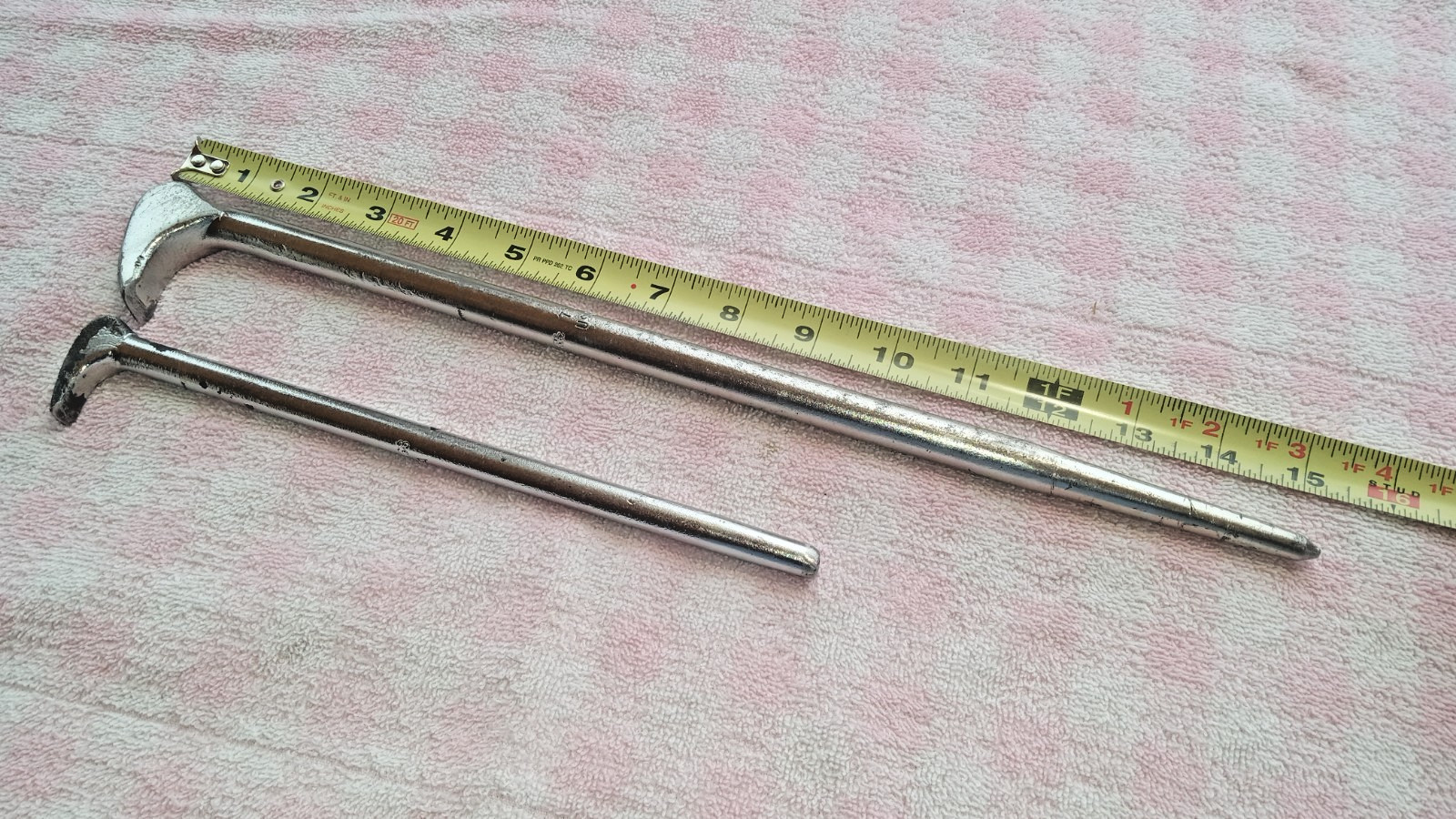 OTC USA LADY FOOT ROLLING HEAD PRY BARS 10″15″ WELL USED CLEAN seal shop bearing
