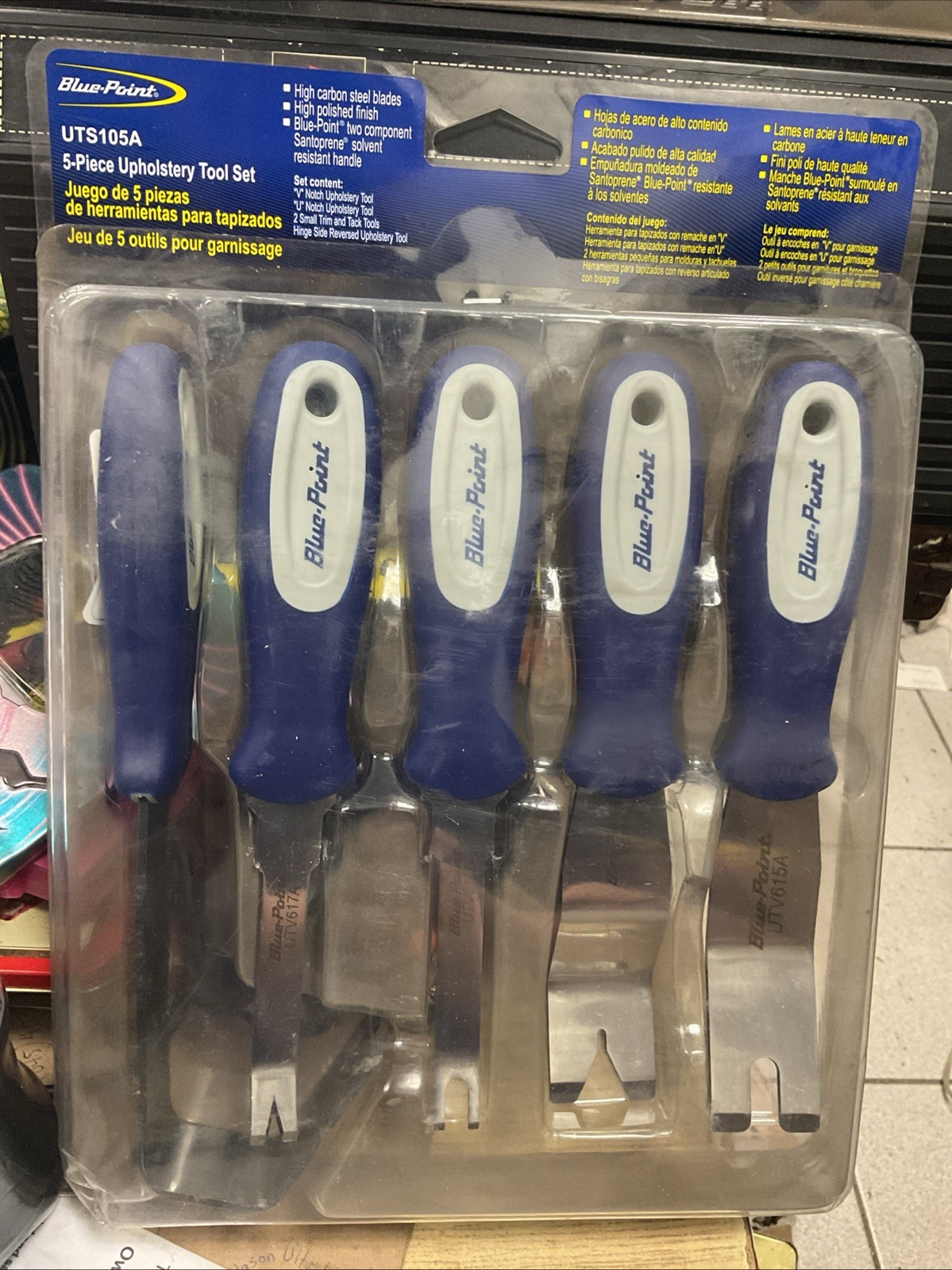 Blue Point Tools 5 pc Door, Clip and Trim Panel Pry Tool Set UTS105A Upholstery