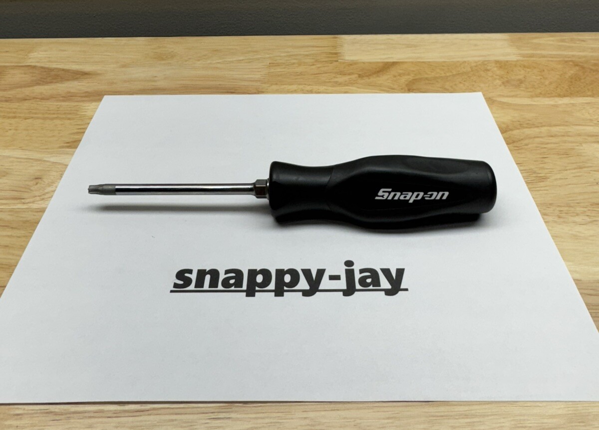Snap-on Tools USA NEW BLACK Soft Grip T30 Torx Screwdriver SGDTX430B