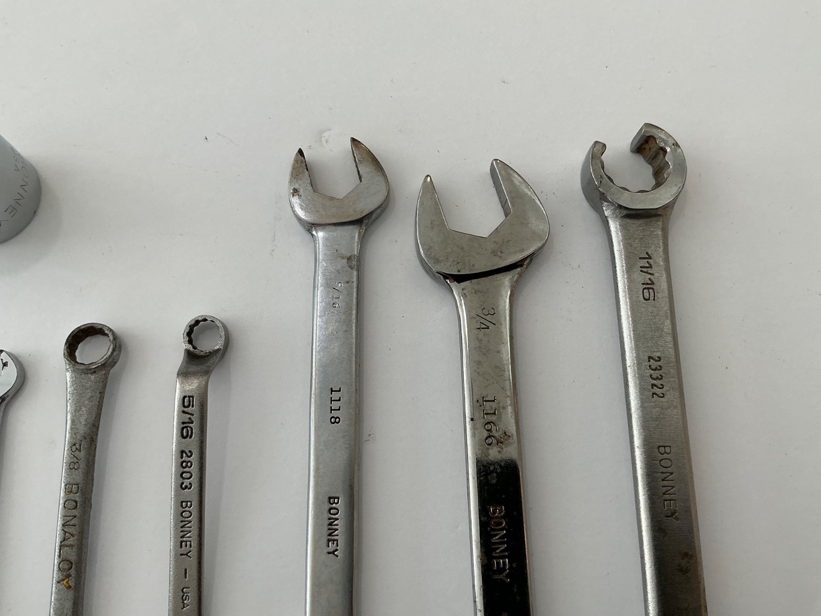 Asst. Bonney wrenches & sockets 8 pieces USA made all for $40
