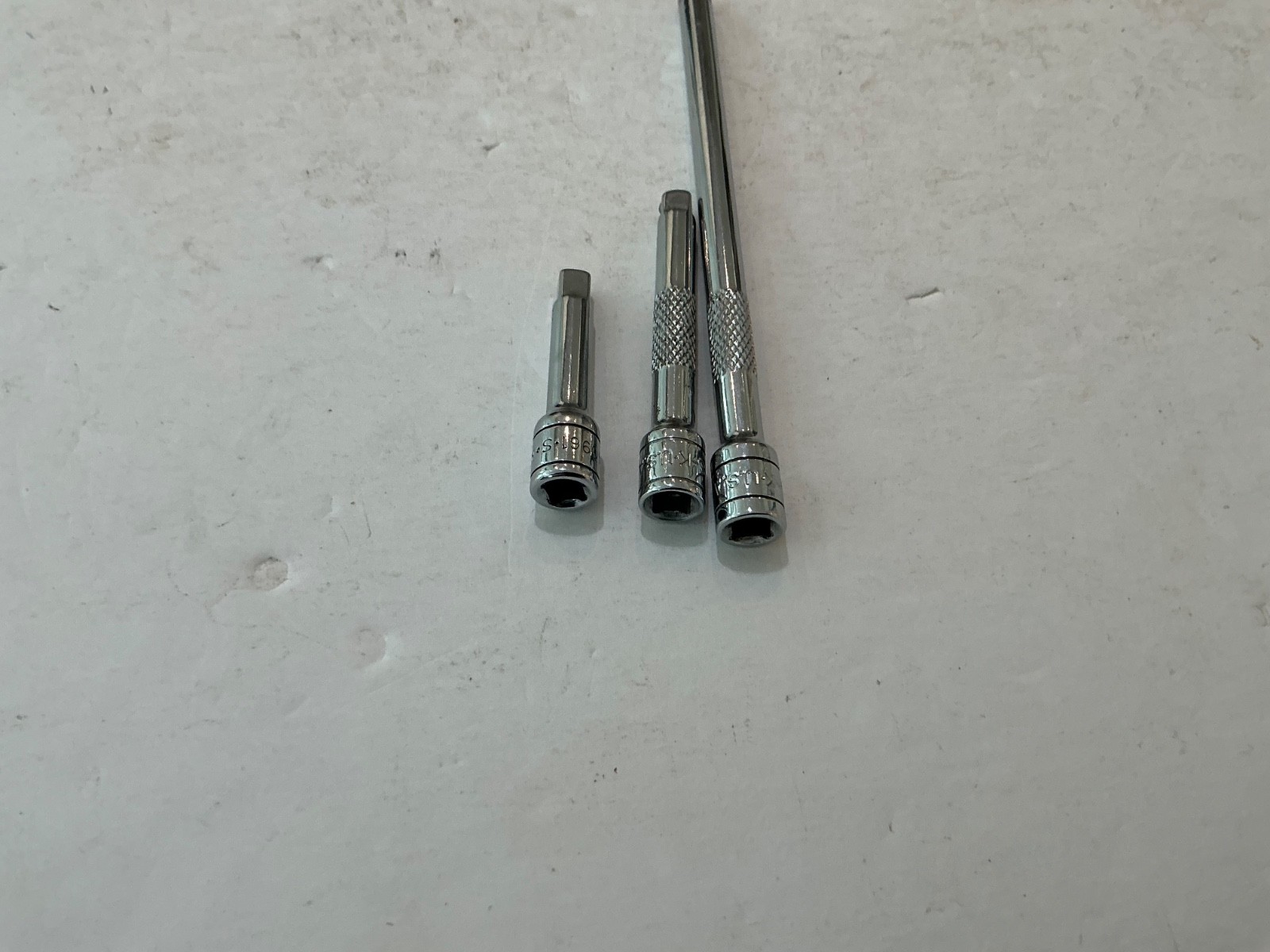 S-K tools 1/4″ drive 3 pc extension set knurled 2″,3″,6″ made in USA