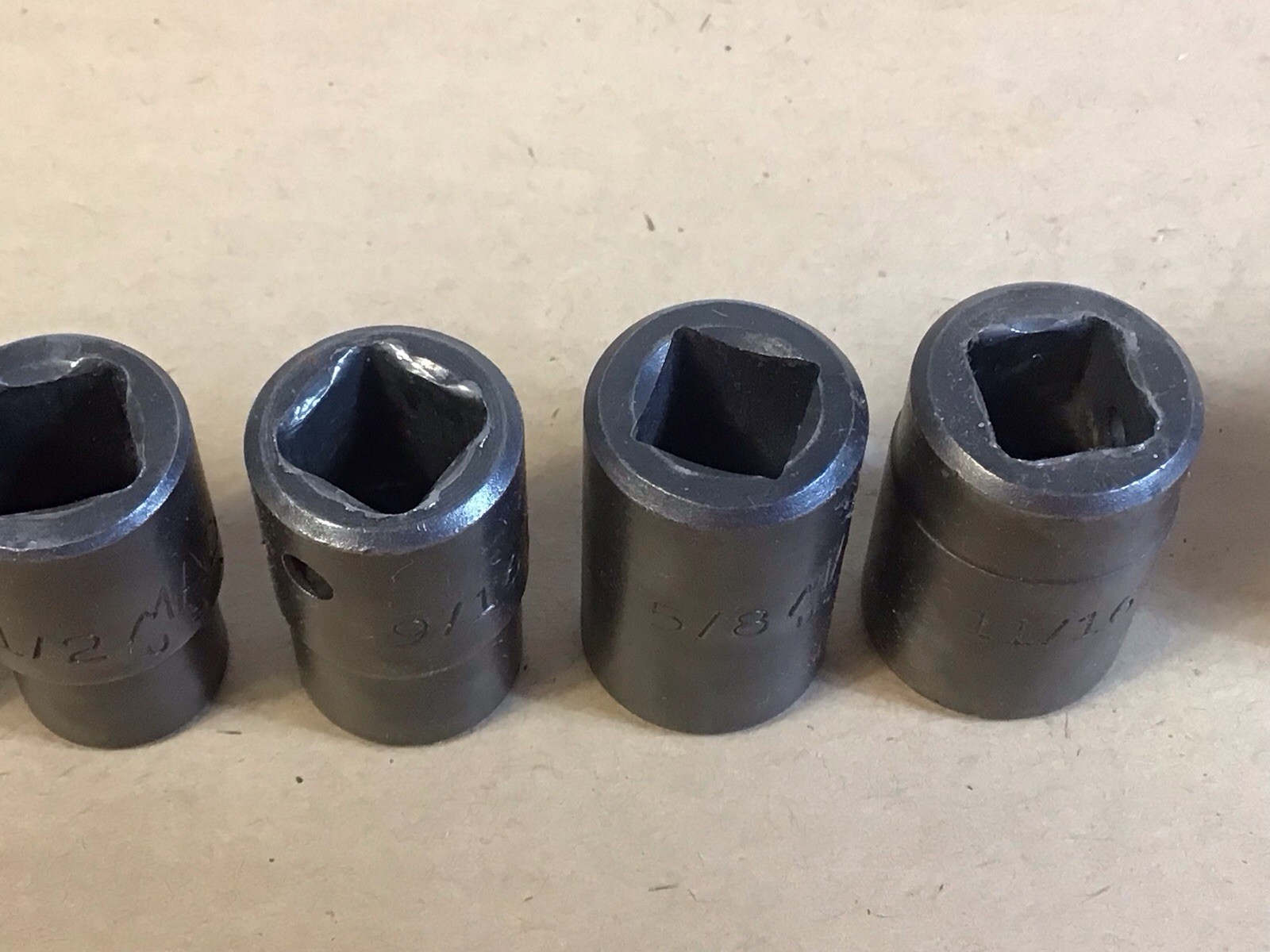 Mac Tools 1/2″ Drive 3/8” To 1” 6PT SAE Shallow Impact Socket Set NO 3/4” SOCKET
