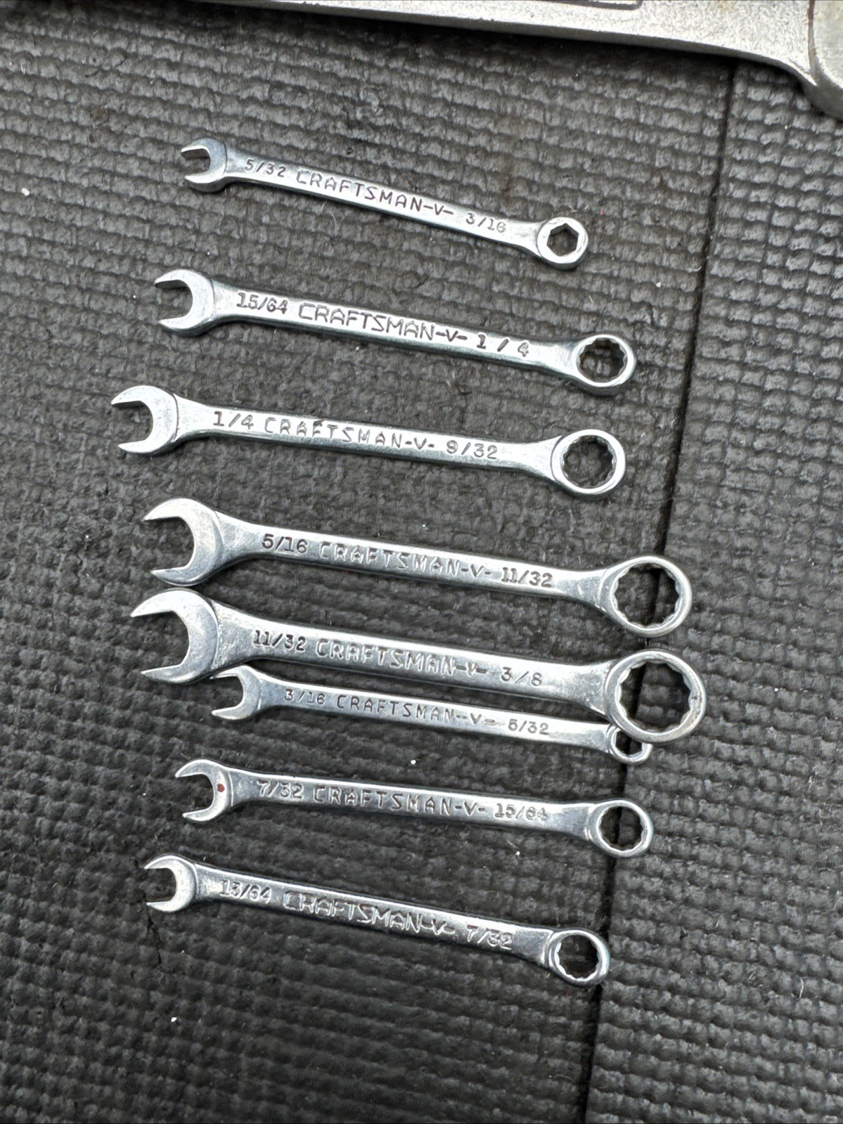 Sears Craftsman USA 12pc Wrench Lot Ignition & Combination 13/14/15mm 5/16 V Set