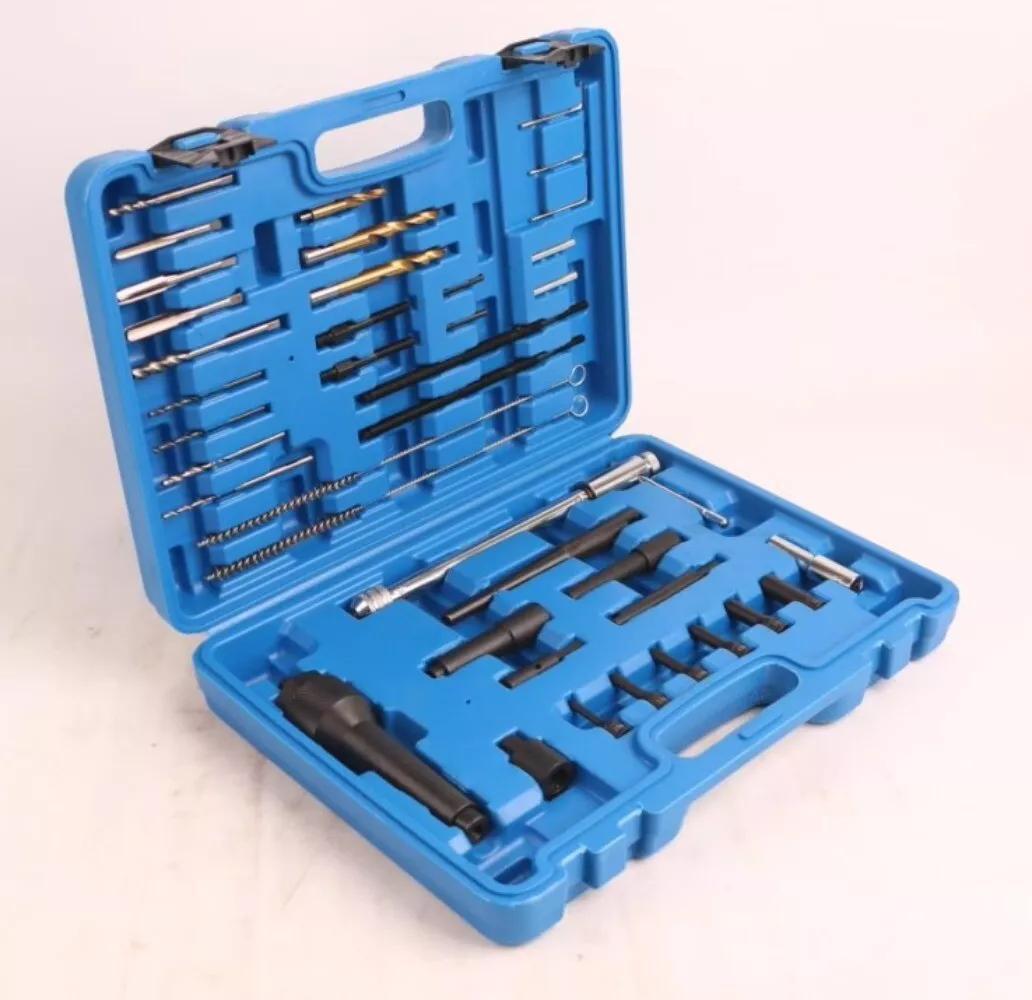 40 Pcs Damaged Glow Plug Removal Remover Thread Repair Hand Tools Set Kit