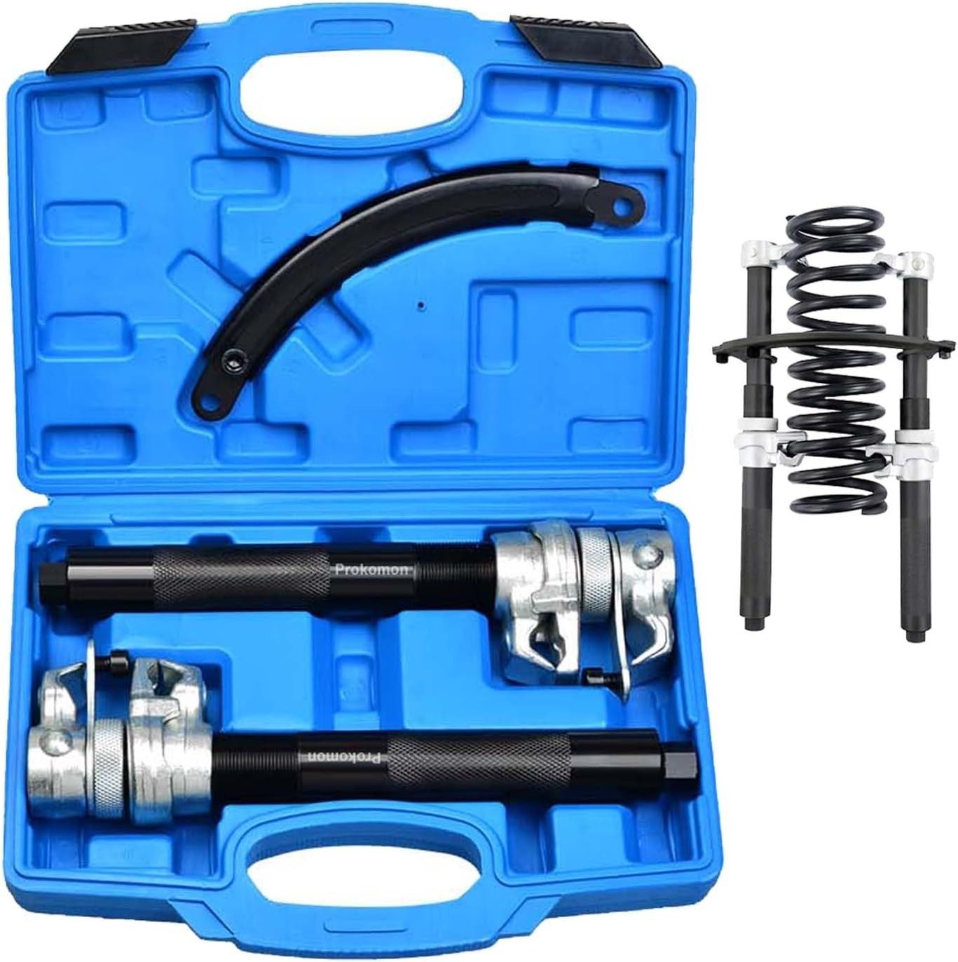 Durable Coil Spring Compressor Tool with Locking Mechanisms – 2645 lbs Capacity