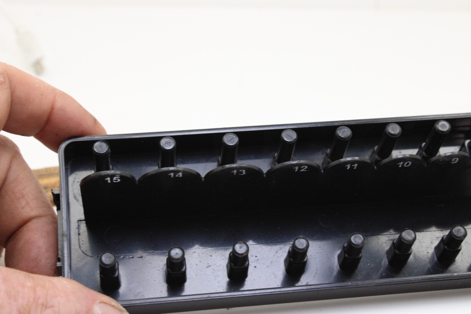 Goliath Industrial Tool ST14M Metric 1/4″ Drive 28 Socket Black Tray Rack Holder
