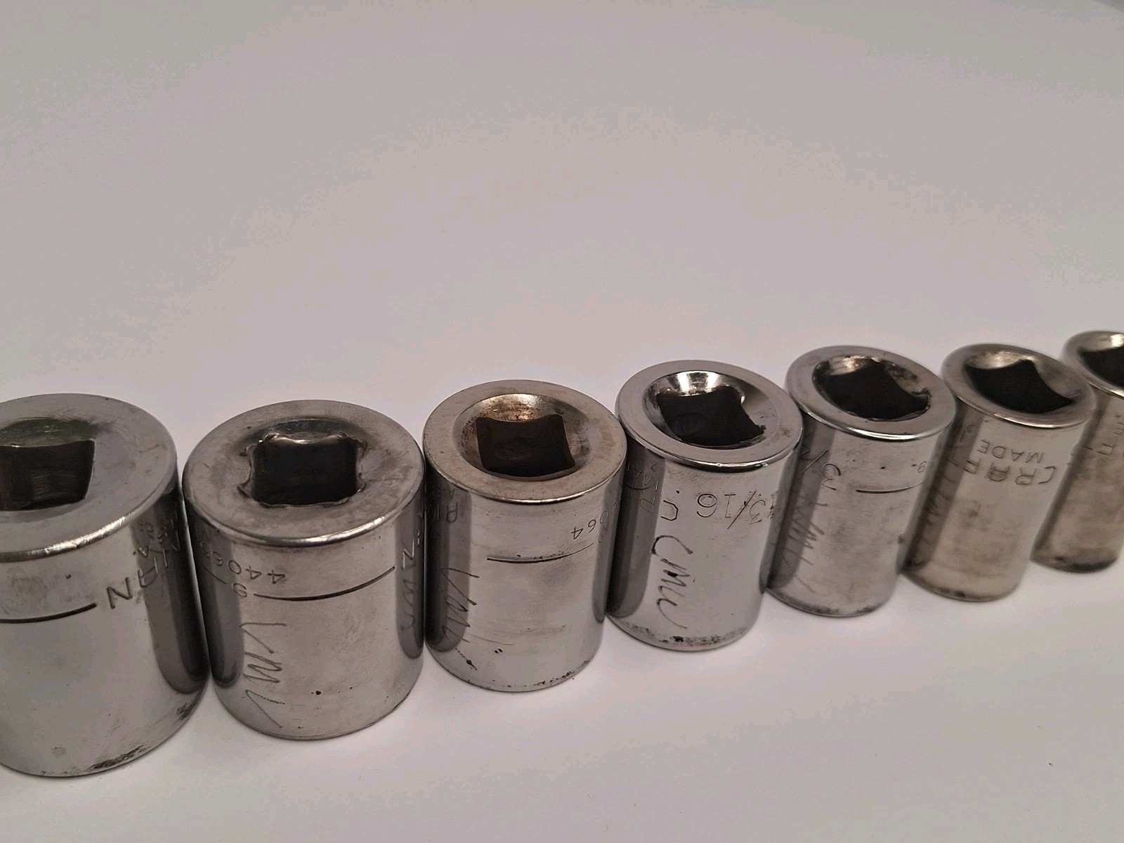 Craftsman USA 16 PC 1/2″ Drive 6 Point SAE Socket Set With Case #34790*READ*