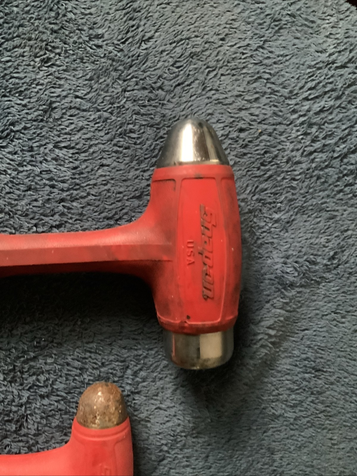 Snap On 3pc Hammer Set….see Pics….1 Has Surface Rust….