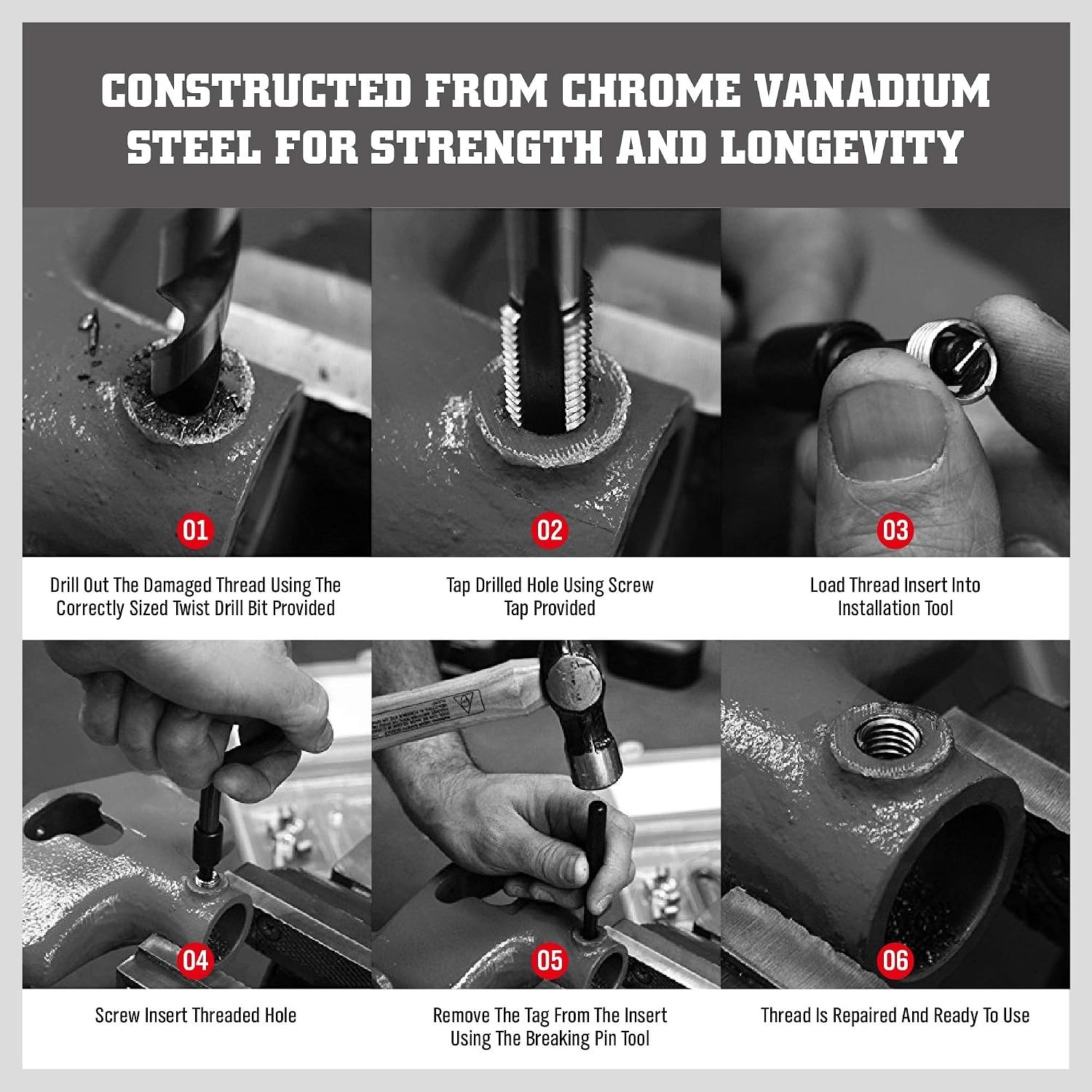Durable Metric Helicoil Repair Kit: Effortless Rethreading Solutions for Engines