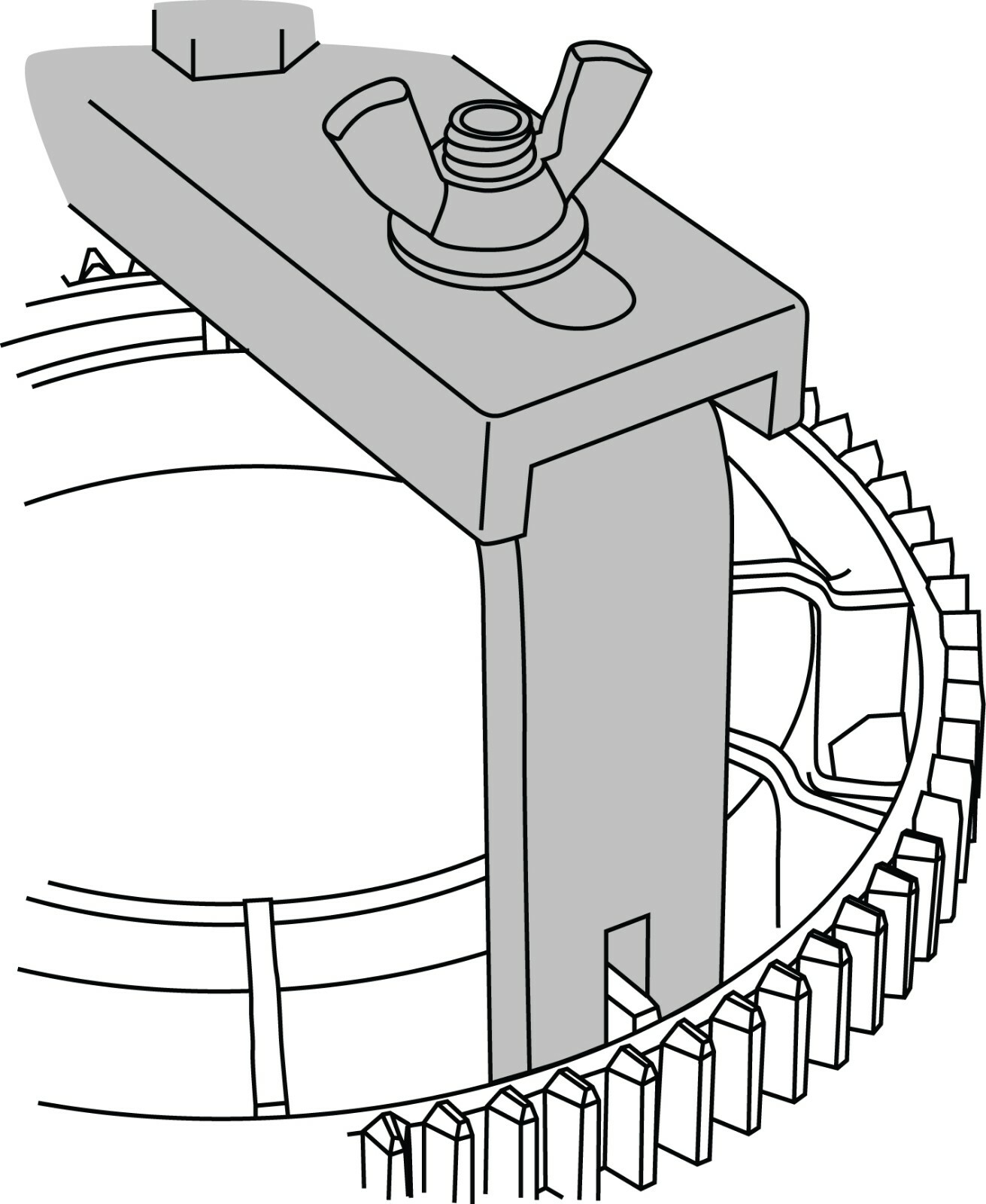 Lisle 63000 Fuel Tank Lock Ring Tool