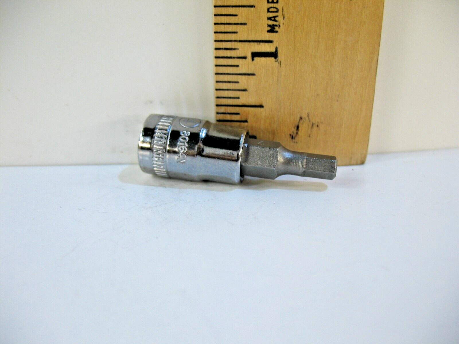 GearWrench 80164N, 1/4″ Drive Hex Bit Socket 4mm – Brand New