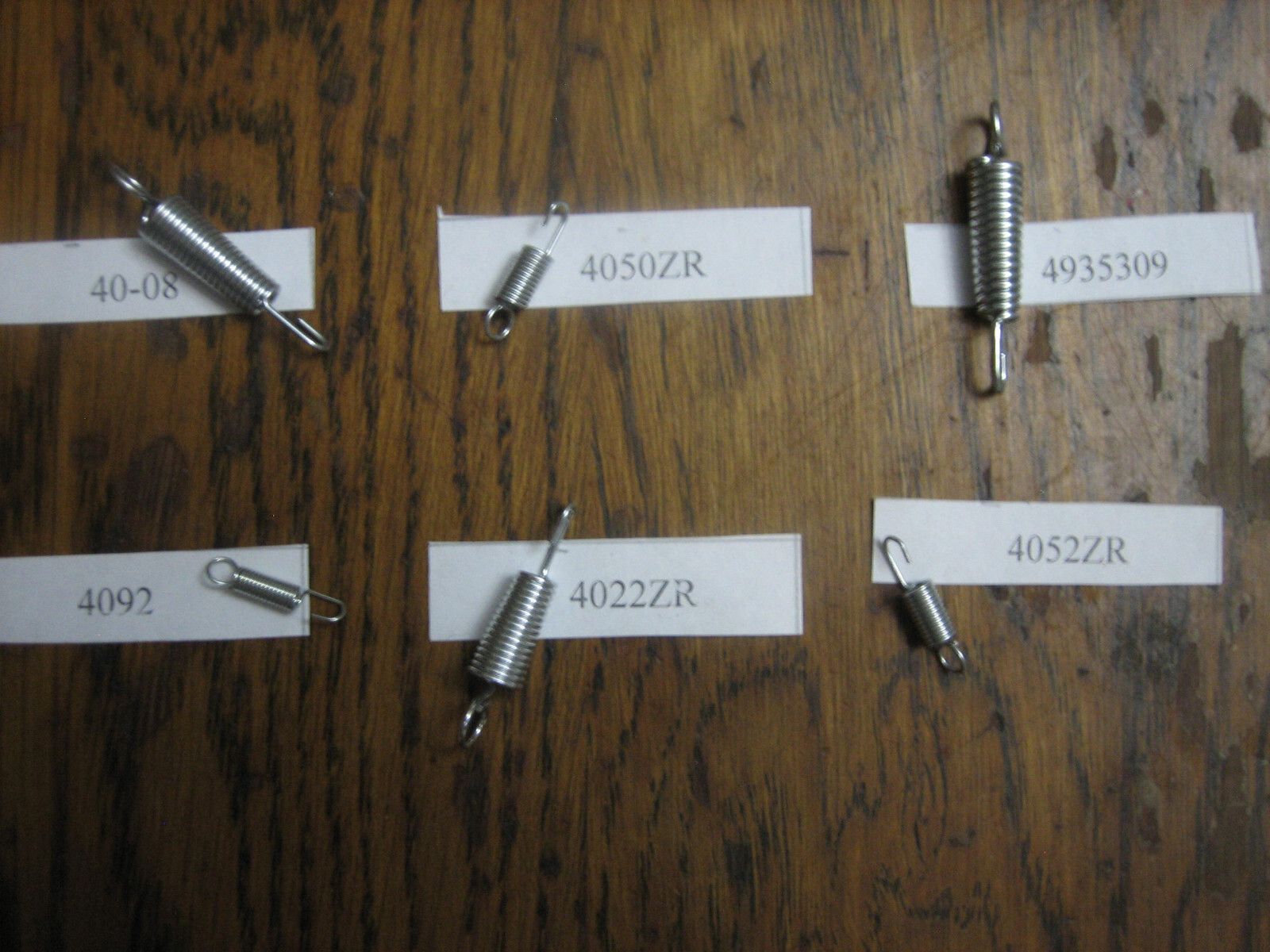 Lot of 6 Assorted, Genuine Irwin Vice Grip (ViceGrip) Springs, One of each size