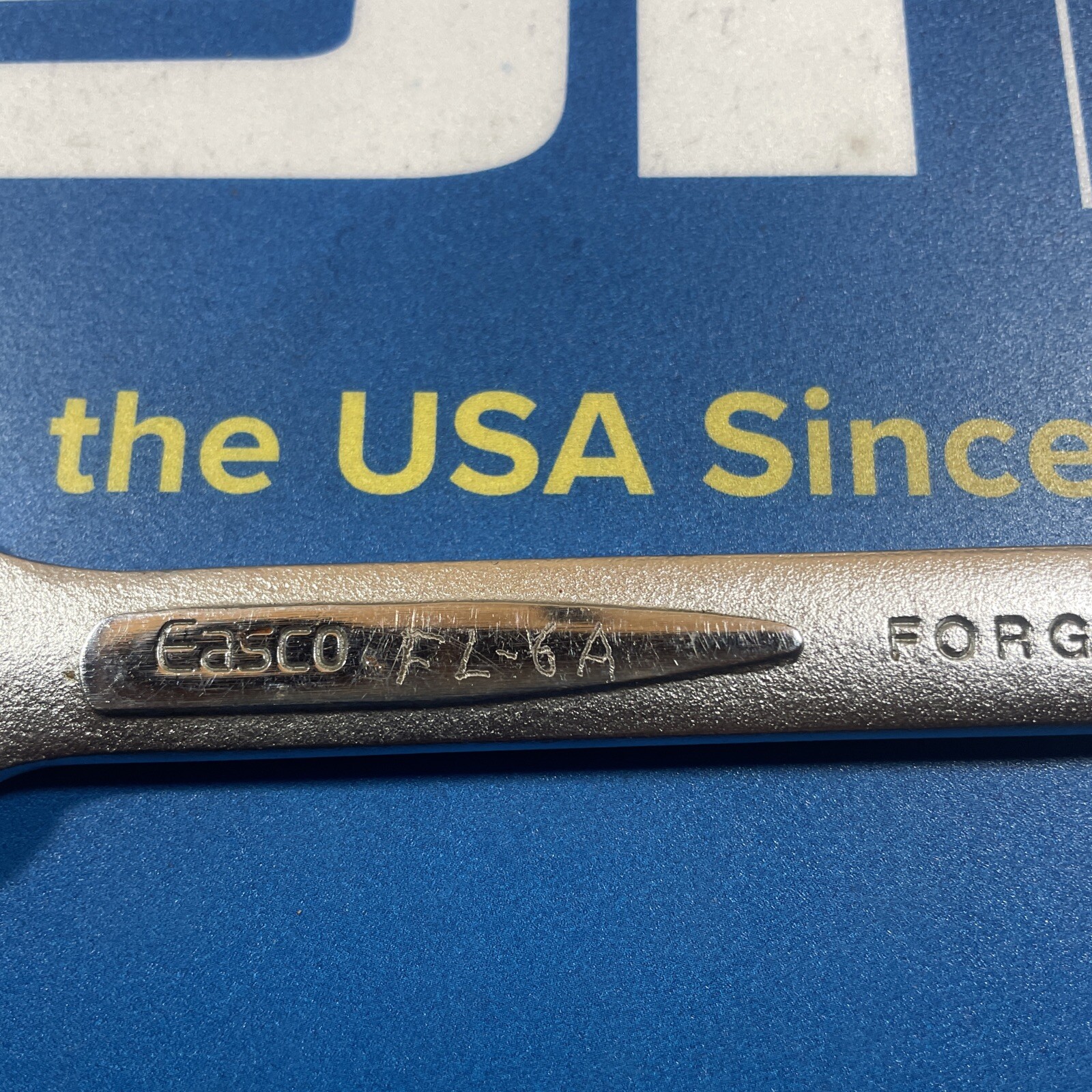 Easco No. 61 120 Double Open End Wrench Size 5/8 in x 9/16 in USA Tool