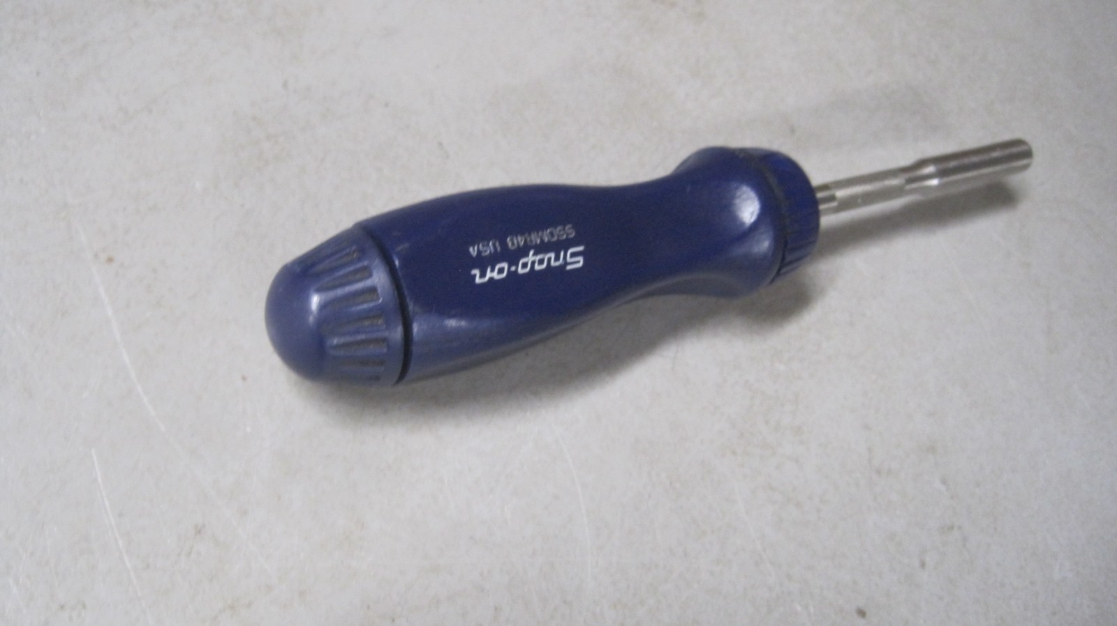 VINTAGE SNAP-ON RATCHETING SCREWDRIVER DALE EARNHARDT # SSDMR4B DARK BLUE