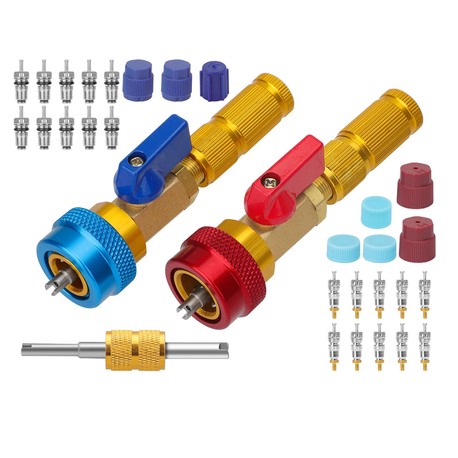 Professional Grade R134A Valve Core Removal Tool Set for Car Air Conditioning