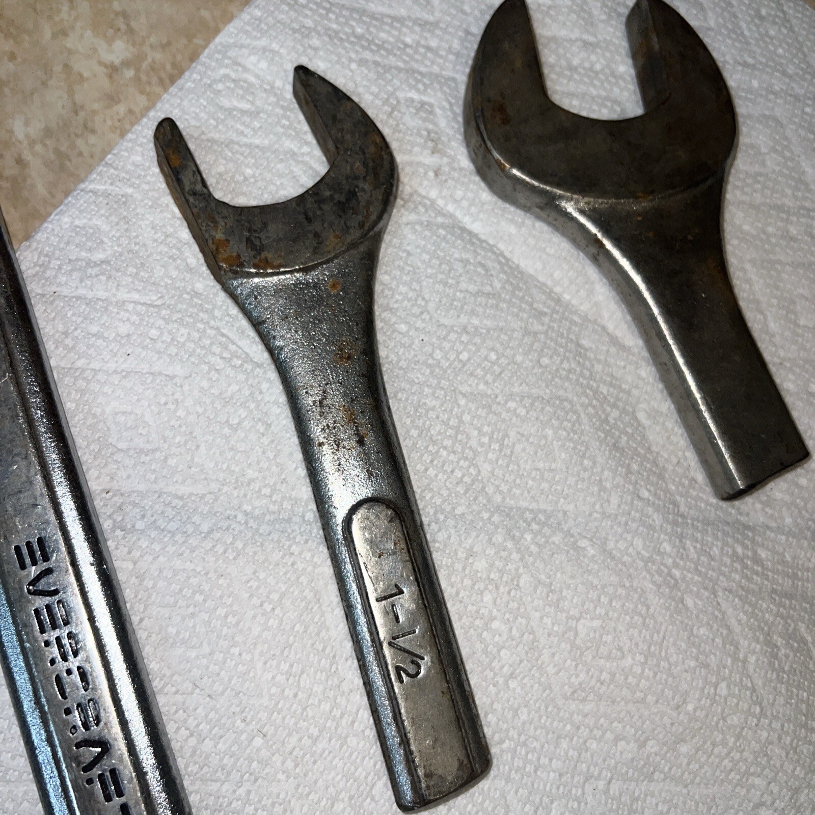 3 Evercraft 1-5/8” 1 -1/2 Jumbo Wrench Heads