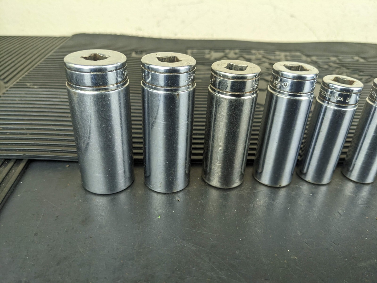 #bg229 Snap on Tools 211SFSY 3/8″ Drive Deep Chrome Socket Set Socket Set