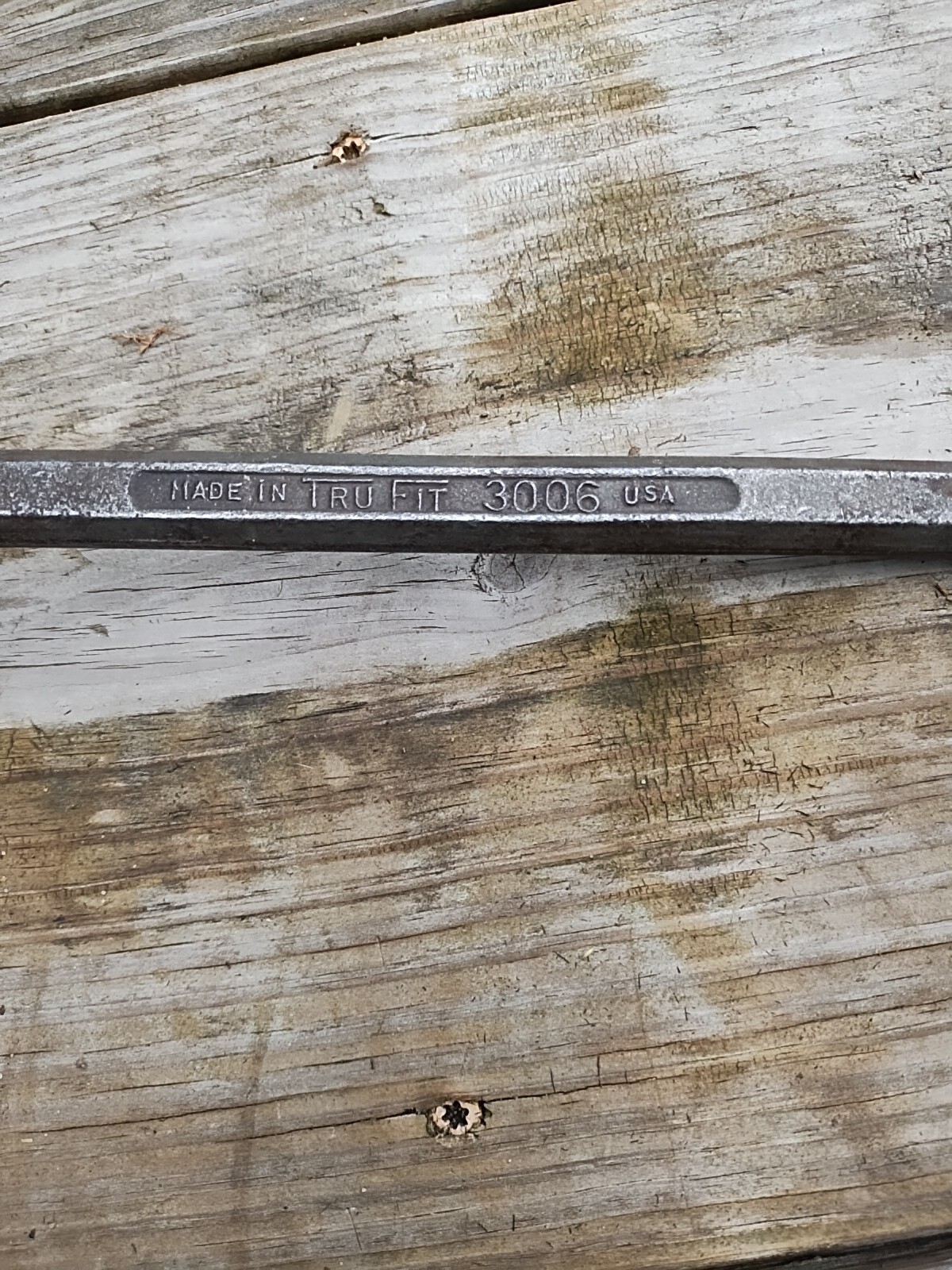 Vintage Tru Fit 3006 Lectrolite 15/16″ & 1″ Double Box End Wrench Offset (0009)