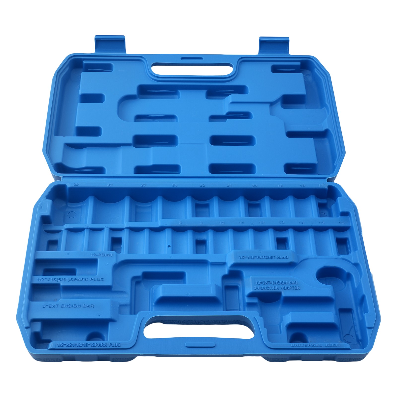 1/2″ Socket Set 32PCS 8-32mm Spark Plug 6-Point 12-Point Ratchet Handle Kit