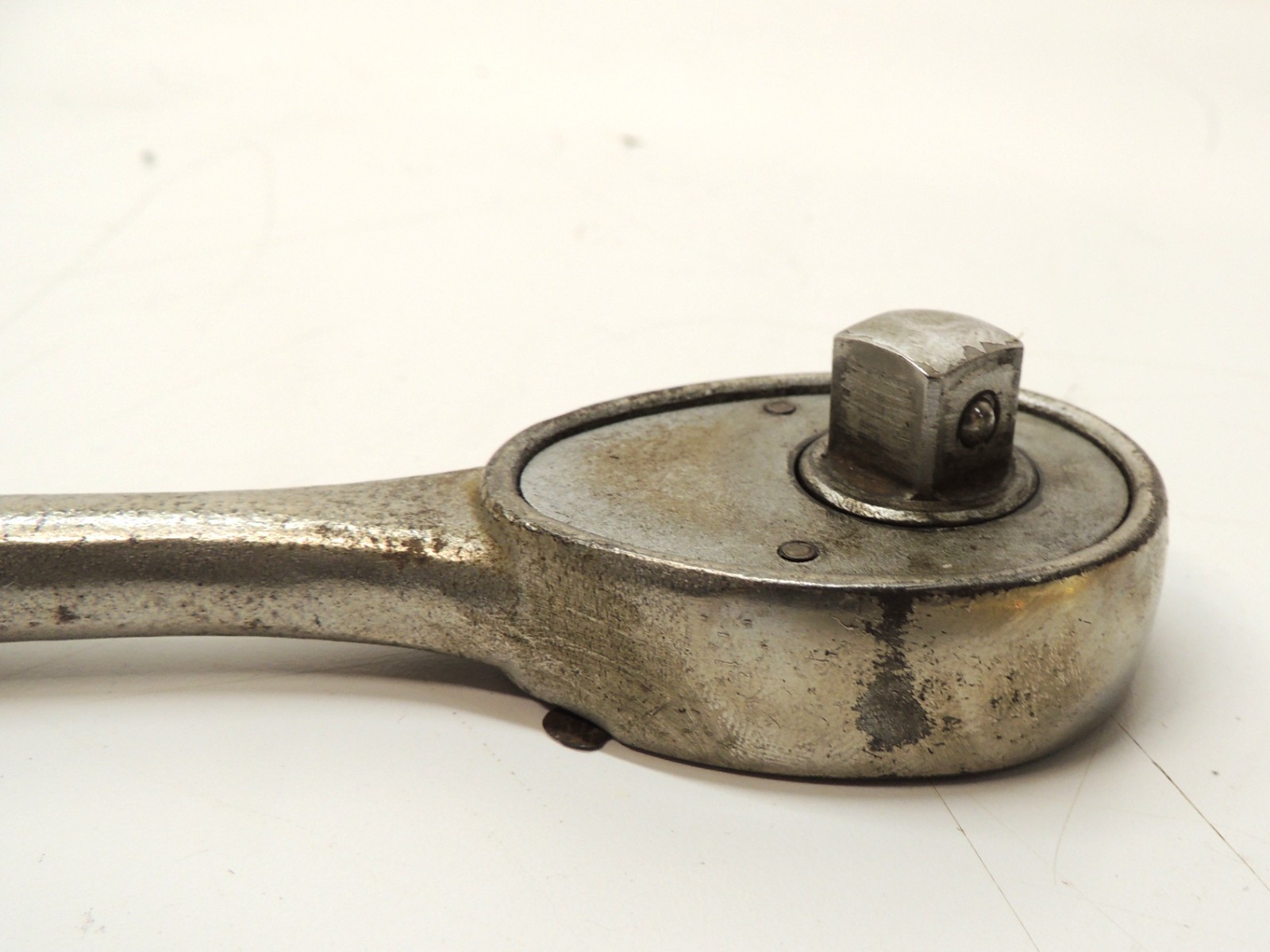 Vtg Firestone Tire 1/2″ Drive Chrome Ratchet Tool Automotive Machinery