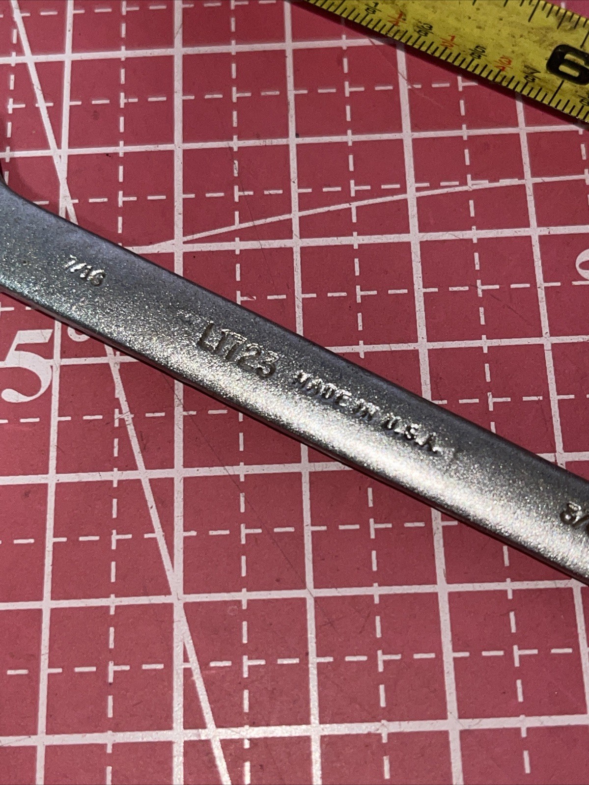 Vintage Billings Life Time L1723 3/8 X 7/16 Stubby Open End Wrench Life-time