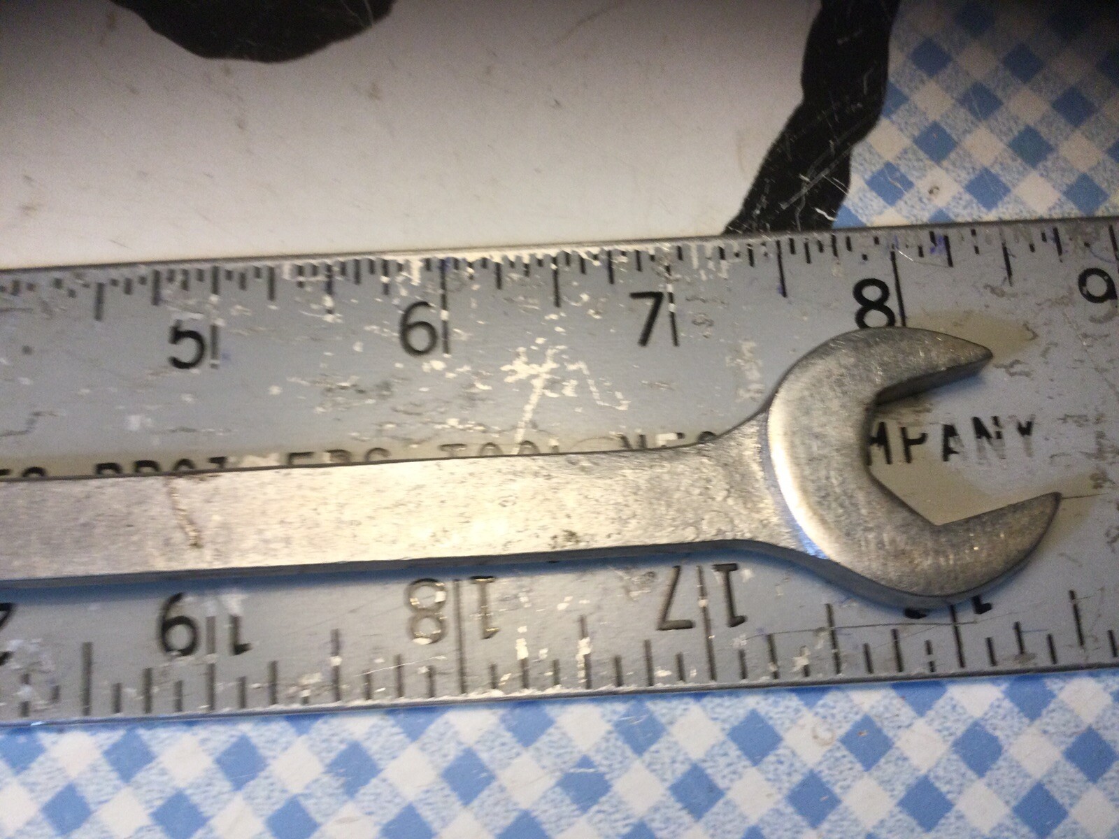 Rare Vanadium Tool Co. Combination Wrench 9/16″ SAE CL-9 6 Point Stamped LC-9