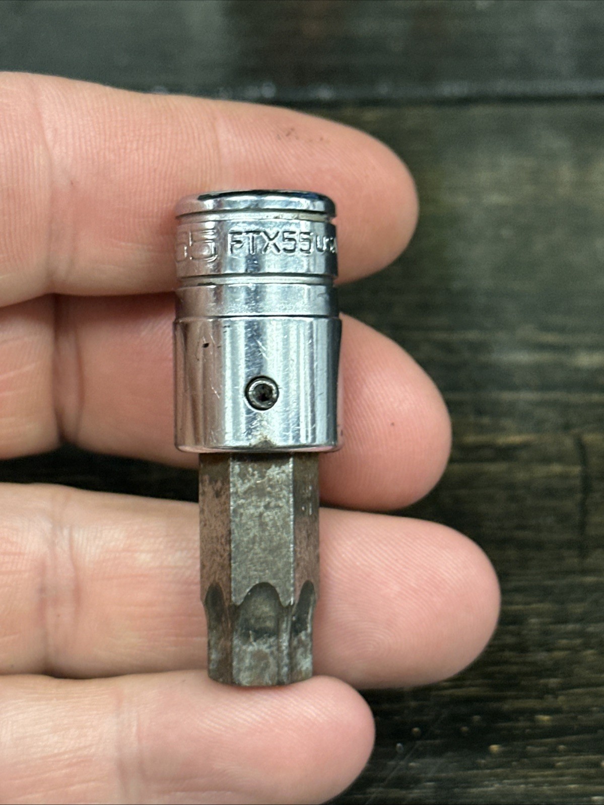 Snap-on Tool USA 3/8″ Drive T55 FTX55 Torx Chrome Bit Socket Driver