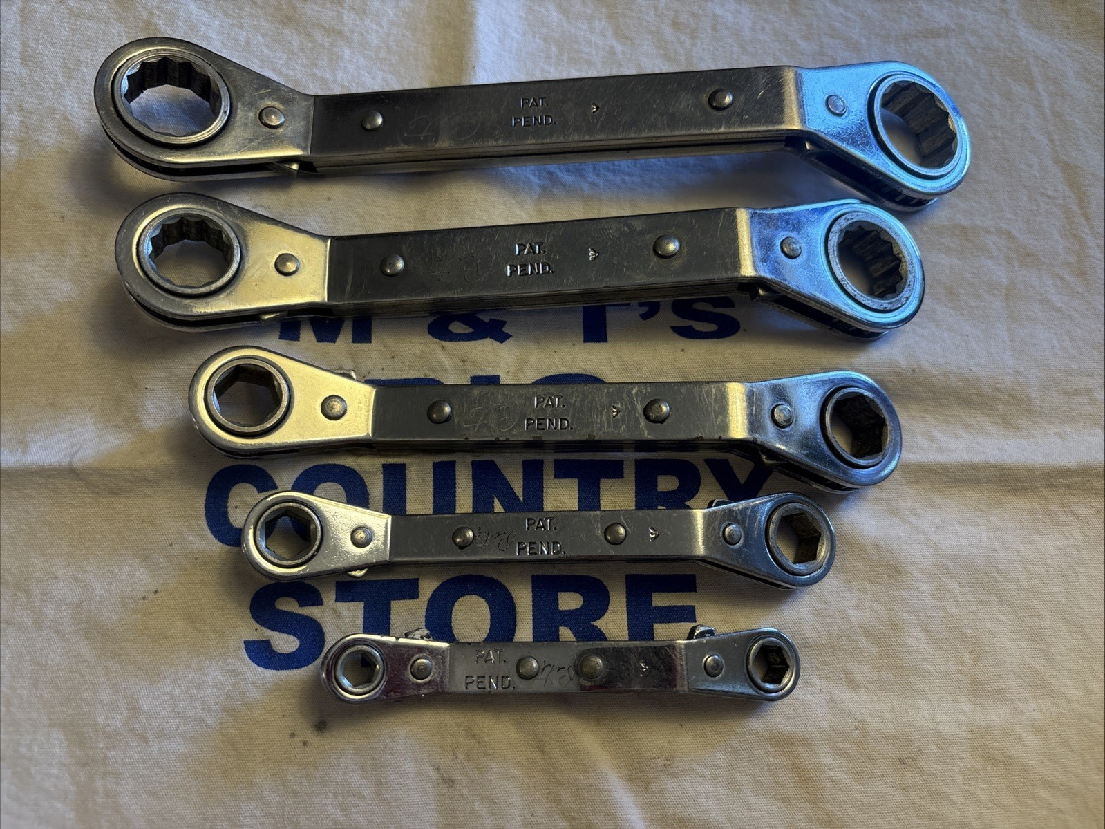 Mac Tools USA 5pc SAE Offset Ratcheting Box Wrench Set 1/4″ – 7/8″