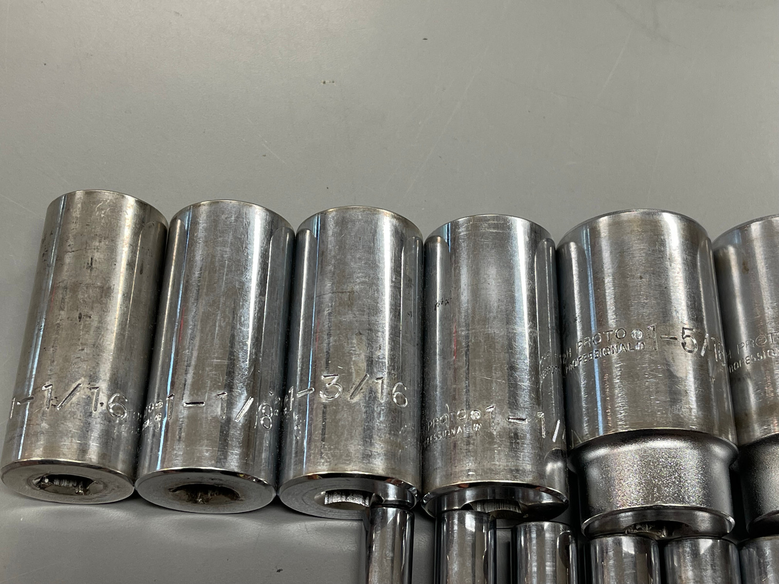 1/2″ Drive Deep Socket Set SAE 19 Pieces 3/8 in to 1 1/2in READ DESCRIPTION