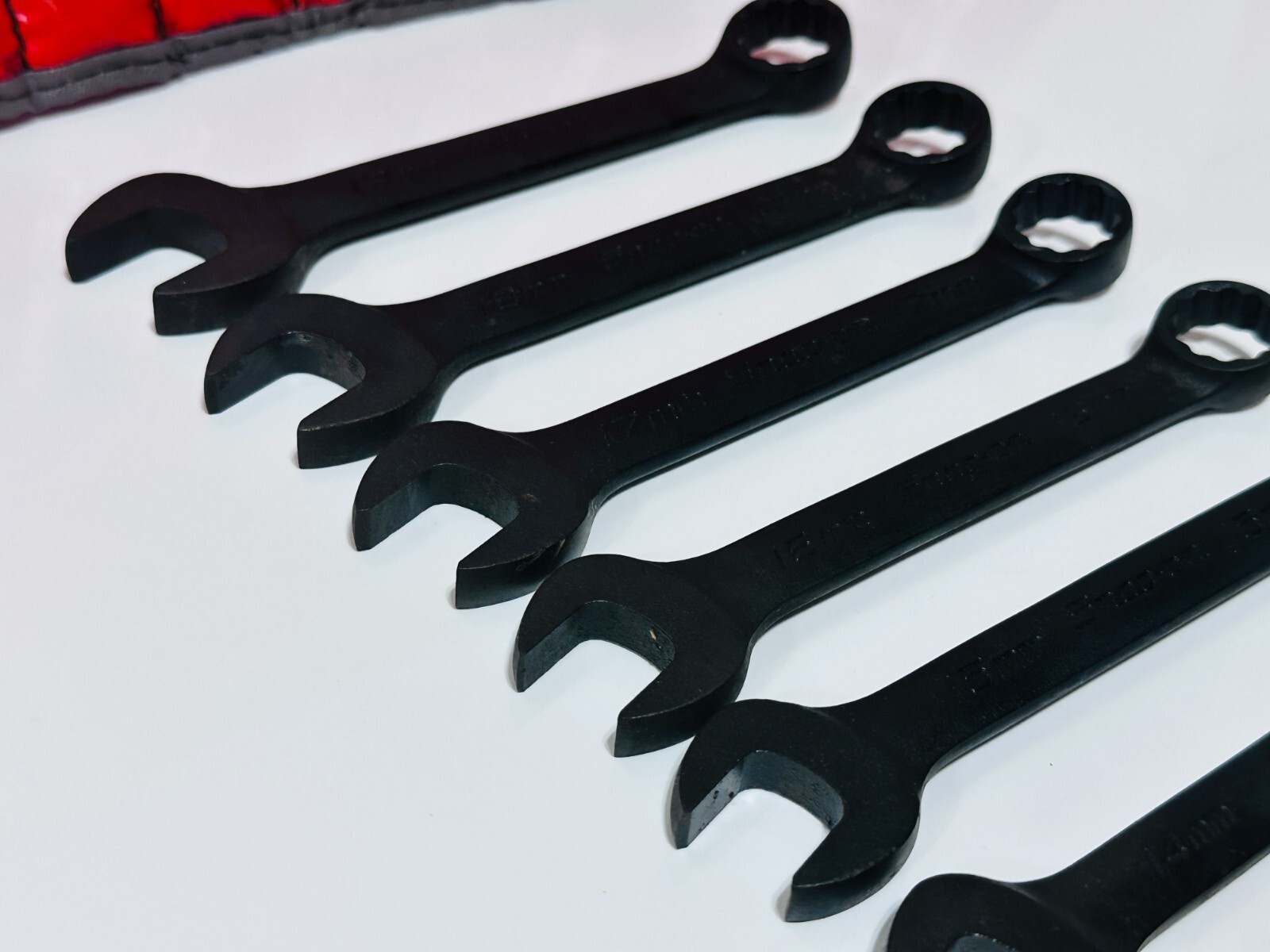Snap-On USA 14pc Metric GOEXM Industrial Short Combination Wrench Set – 6mm-19mm