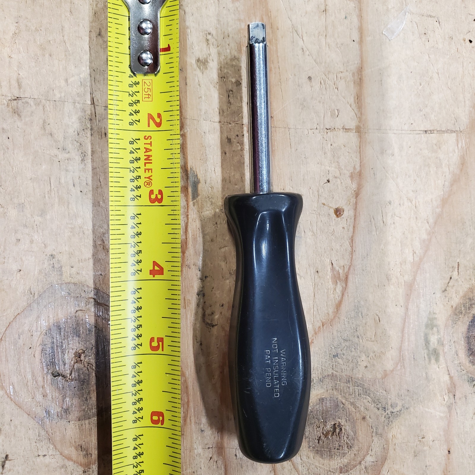 Snap On USA 1/4″ Drive 6″ Standard Shank Driver/Extension Black Handle TM4CSA