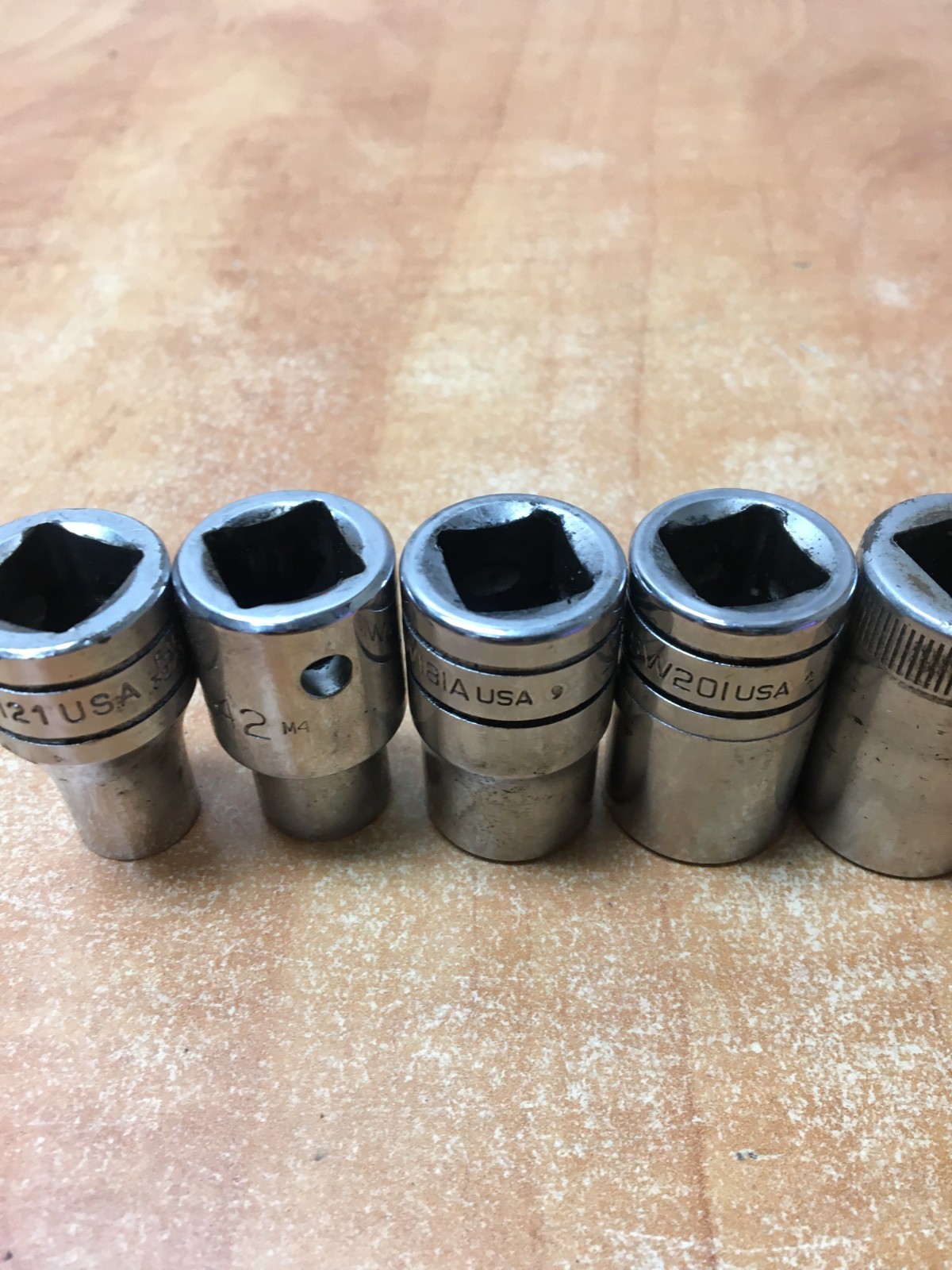 Snap On 1/2 Drive SAE Mix Shallow Set Of 8 TW-SW 3/8 to 15/16″ SW301 TW261
