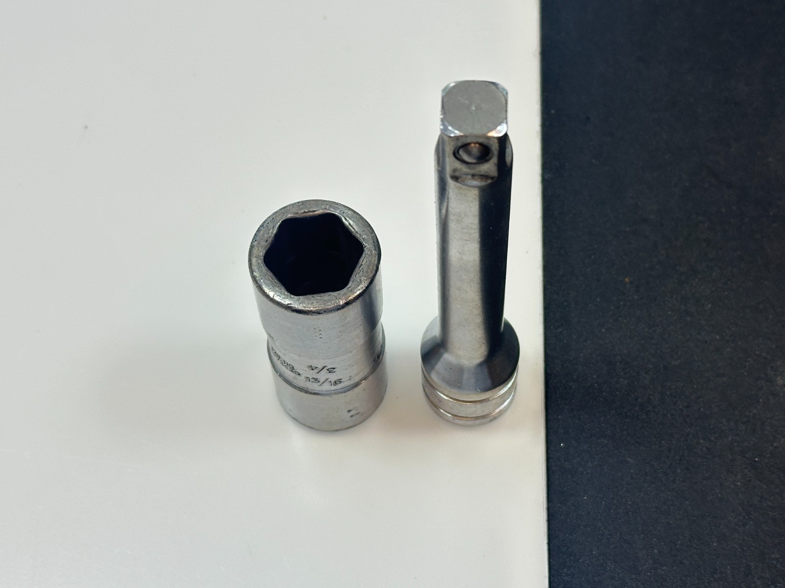 🇺🇸 Snap-on USA A98A Flip Dual 3/4 & 13/16 Impact Lug Nut Socket & 5″ Extension