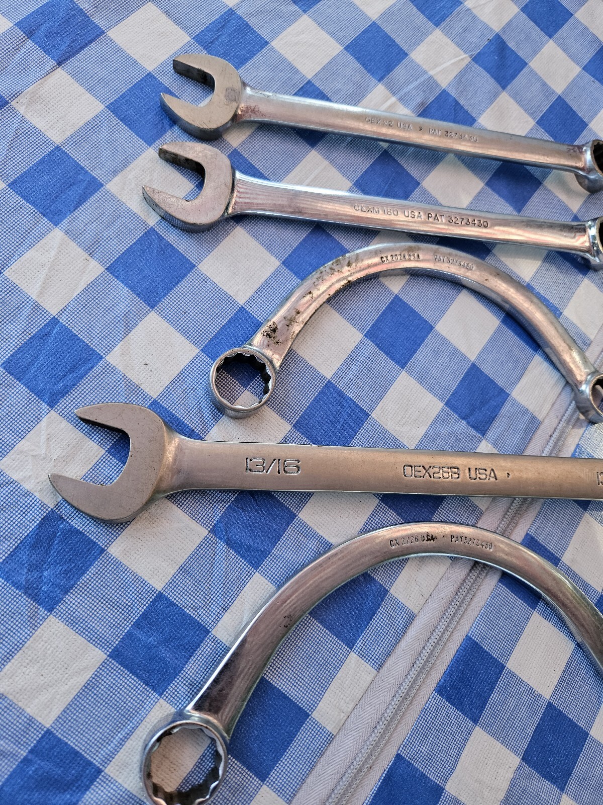 SNAP ON TOOLS WRENCHES Vintage Snap On Wrench Lot of 5 SNAP-ON TOOLS WRENCHES