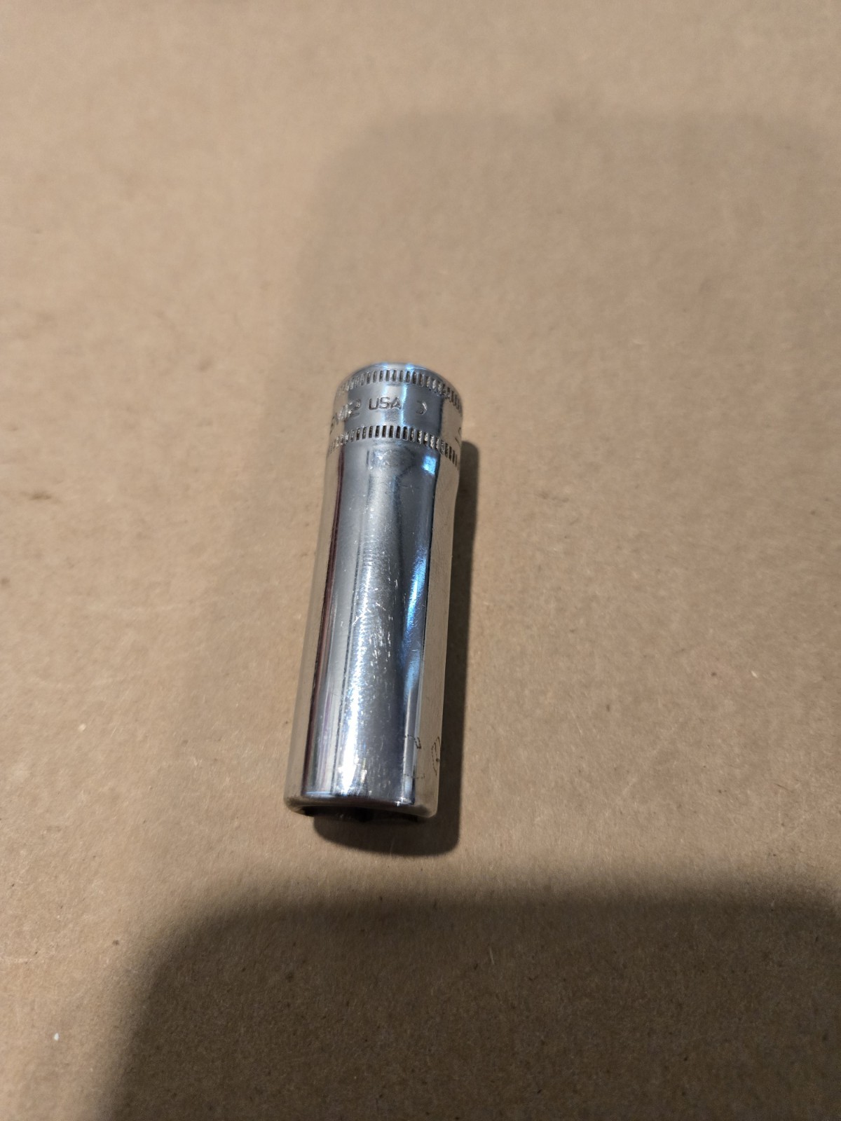 Snap On 3/8″ Drive 12MM 6PT Metric Deep Chrome Socket USA SFSM12