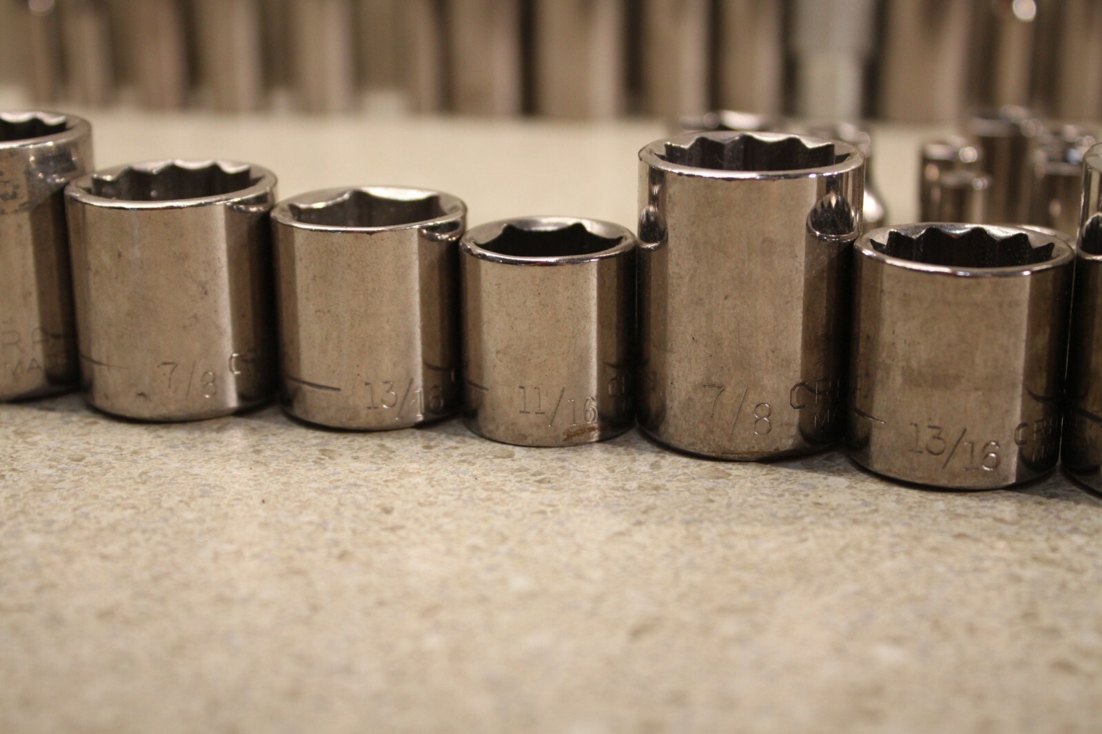 Lot Of Various SAE Sockets & Deep Sockets Ratchet Tools 8443 M5