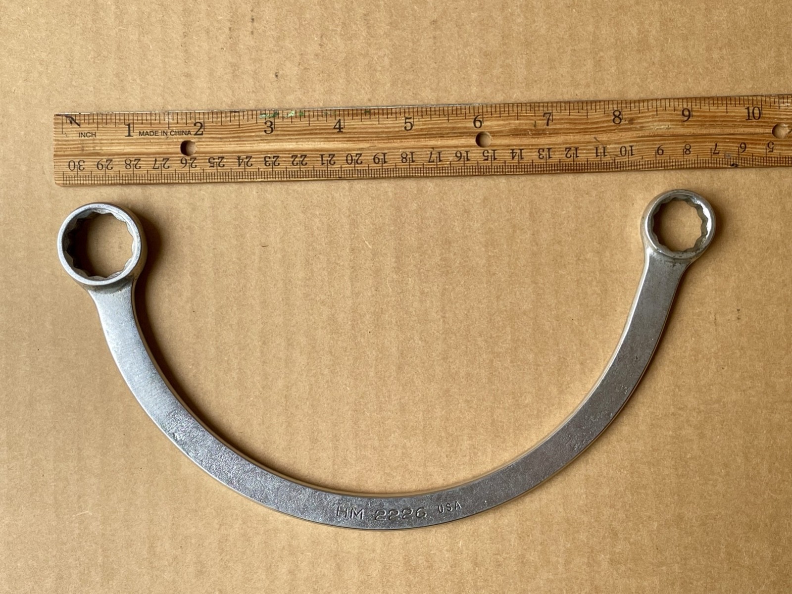 MAC TOOLS HM2226 HALF MOON OBSTRUCTION WRENCH 11/16” 13/16” Made In USA