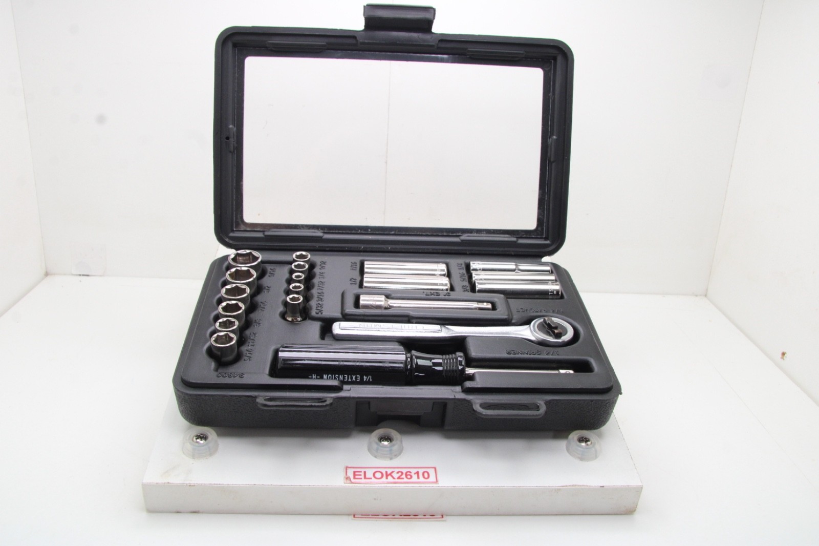 Craftsman 34800 1/4″ Drive 19 Piece SAE Chrome Socket Wrench Set Tool USA