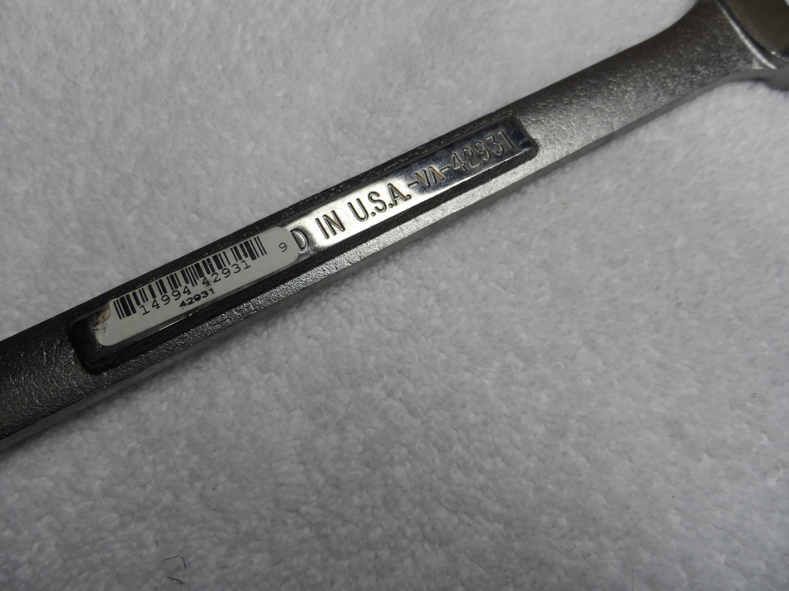 Craftsman Metric MM Combination Wrench, USA 12pt, 25mm – Part # 42931