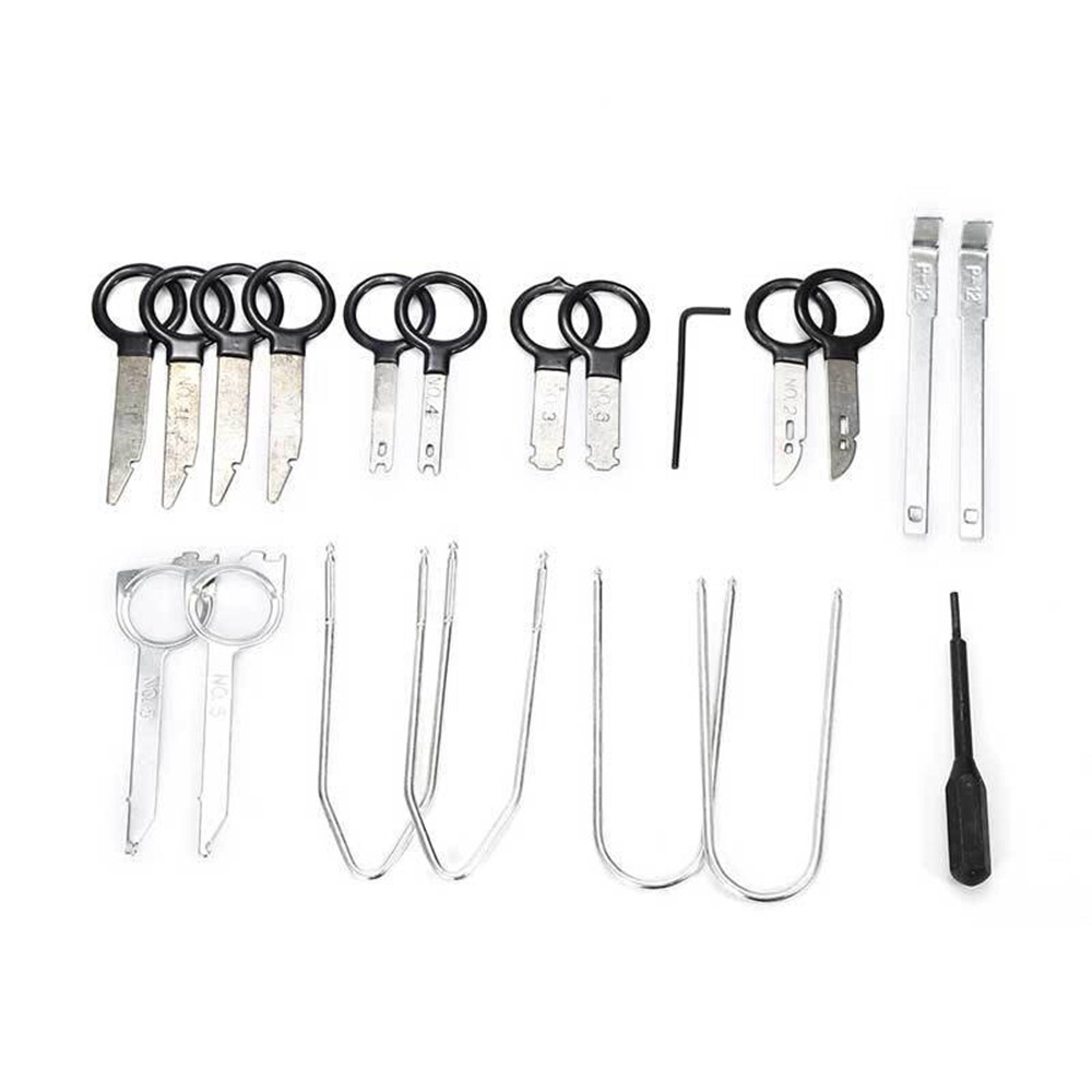 20pcs Set Professional Car Radio Removal Key Tool Kit Audio Tools Keys Stereo CD